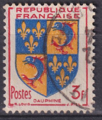 Timbre France n° 954 obl armoirie du Dauphiné