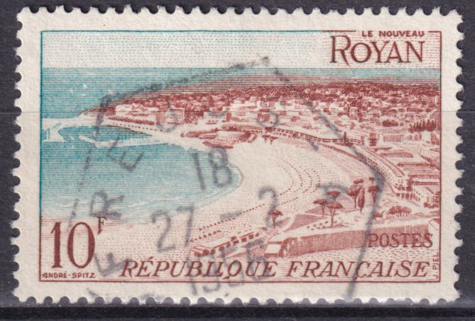 Timbre France n° 978 obl Royan