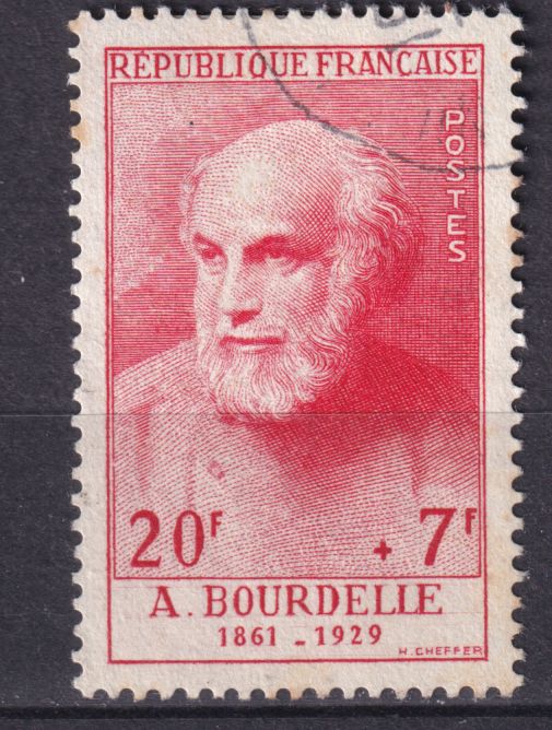 Timbre France n° 992 obl Bourdelle