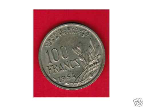 100 FRANCS COCHET 1954 B 110613370760