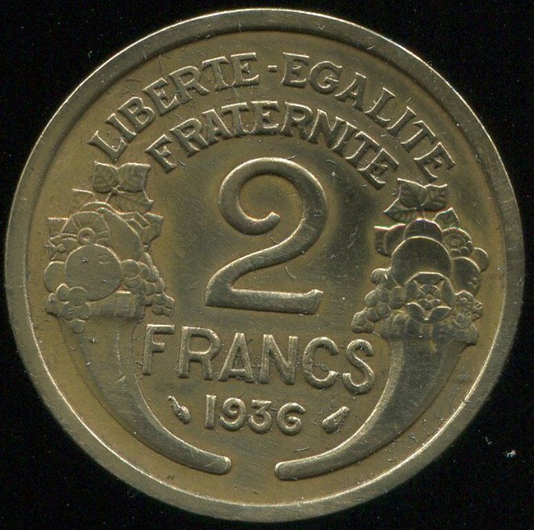 2 FRANCS MORLON 1936 120810439510