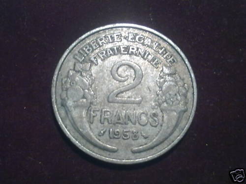 2 FRANCS MORLON 1958 110613374100