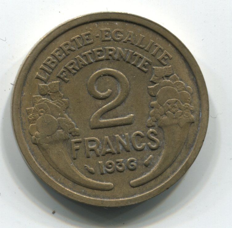 2 FRANCS MORLON CUPRO ALU 1936 120910153340