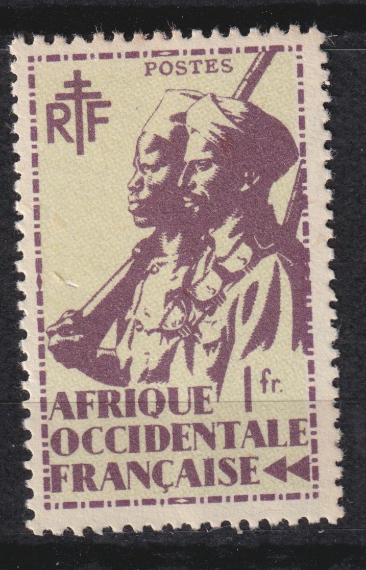 AOF TIMBRE COLONIE FRANCE NEUF N 11 TIRAILLEUR SENEGALAIS ET CAVALIER MAURE 124800477620