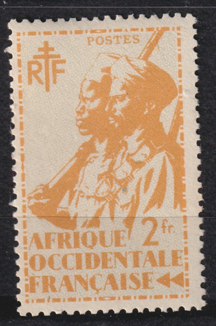 AOF TIMBRE COLONIE FRANCE NEUF N 14 TIRAILLEUR SENEGALAIS ET CAVALIER MAURE 124800478720