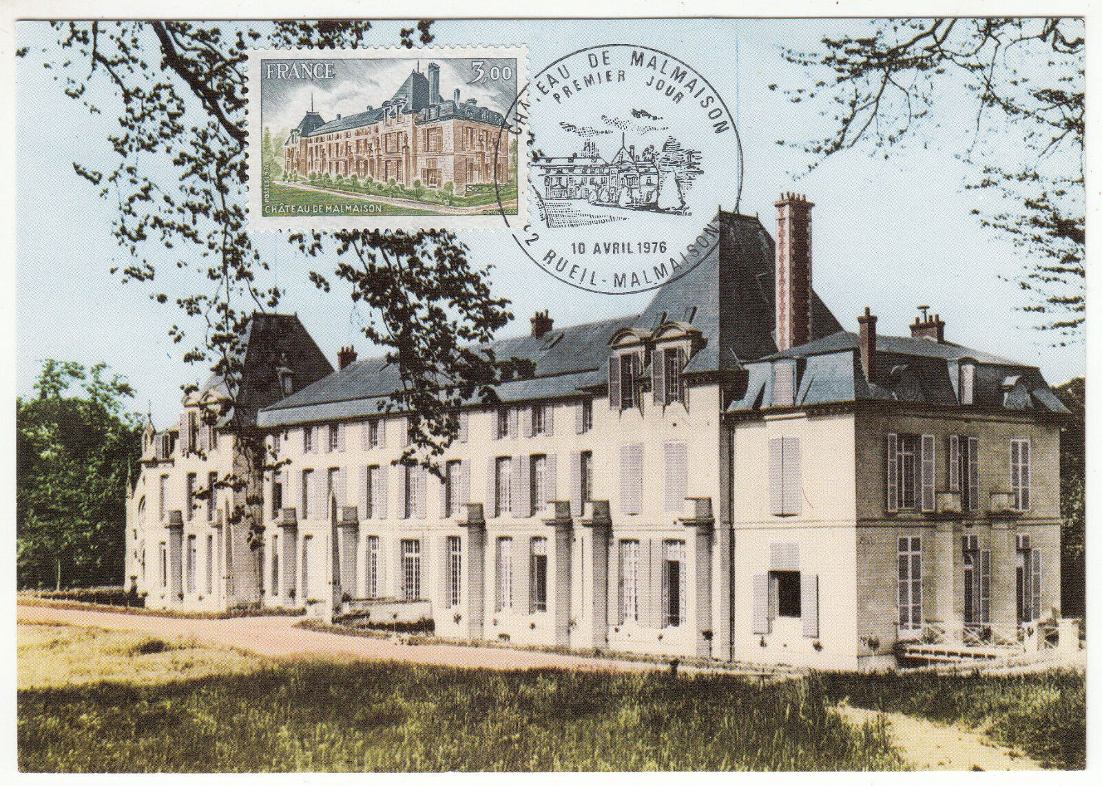 CARTE MAXIMUM FDC 1976 TIMBRE N 1873 CHATEAU DE MALMAISON 401431615780