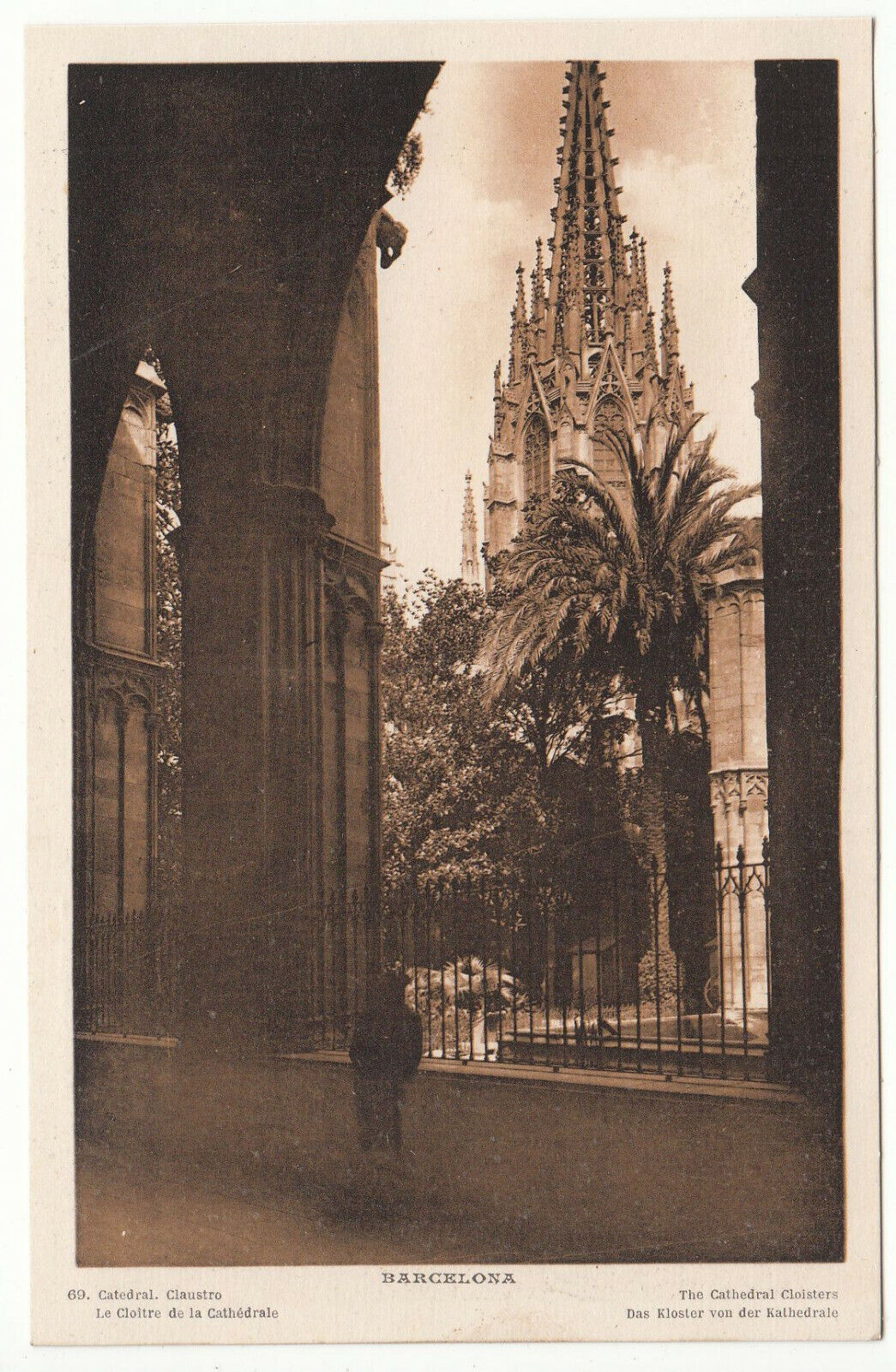 CARTE POSTALE BARCELONA CATEDRAL CLAUSTRO LE CLOITRE DE LA CATHEDRALE 124011748950