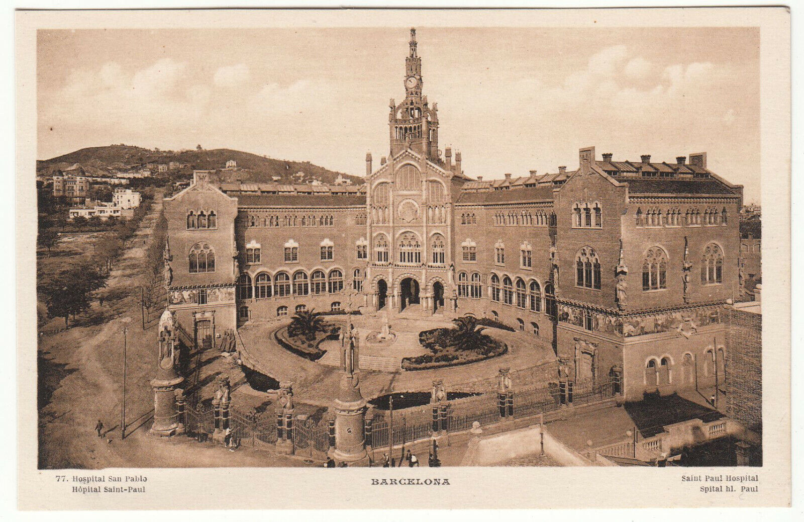 CARTE POSTALE BARCELONA HOSPITAL SAN PABLO HOPITAL SAINT PAUL 401998811490