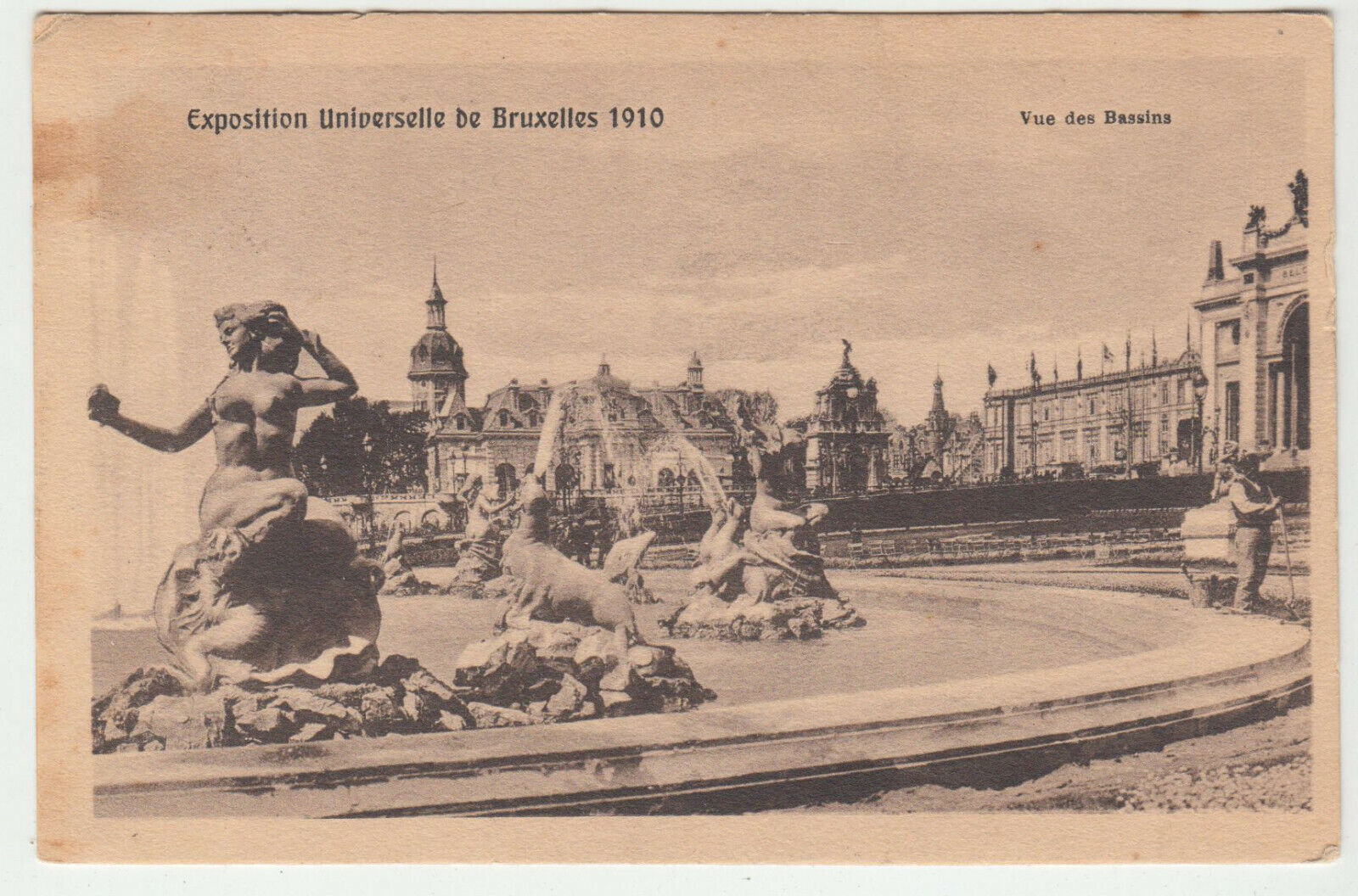 CARTE POSTALE BELGIQUE EXPOSITION UNIVERSELLE DE 1910 124761910800