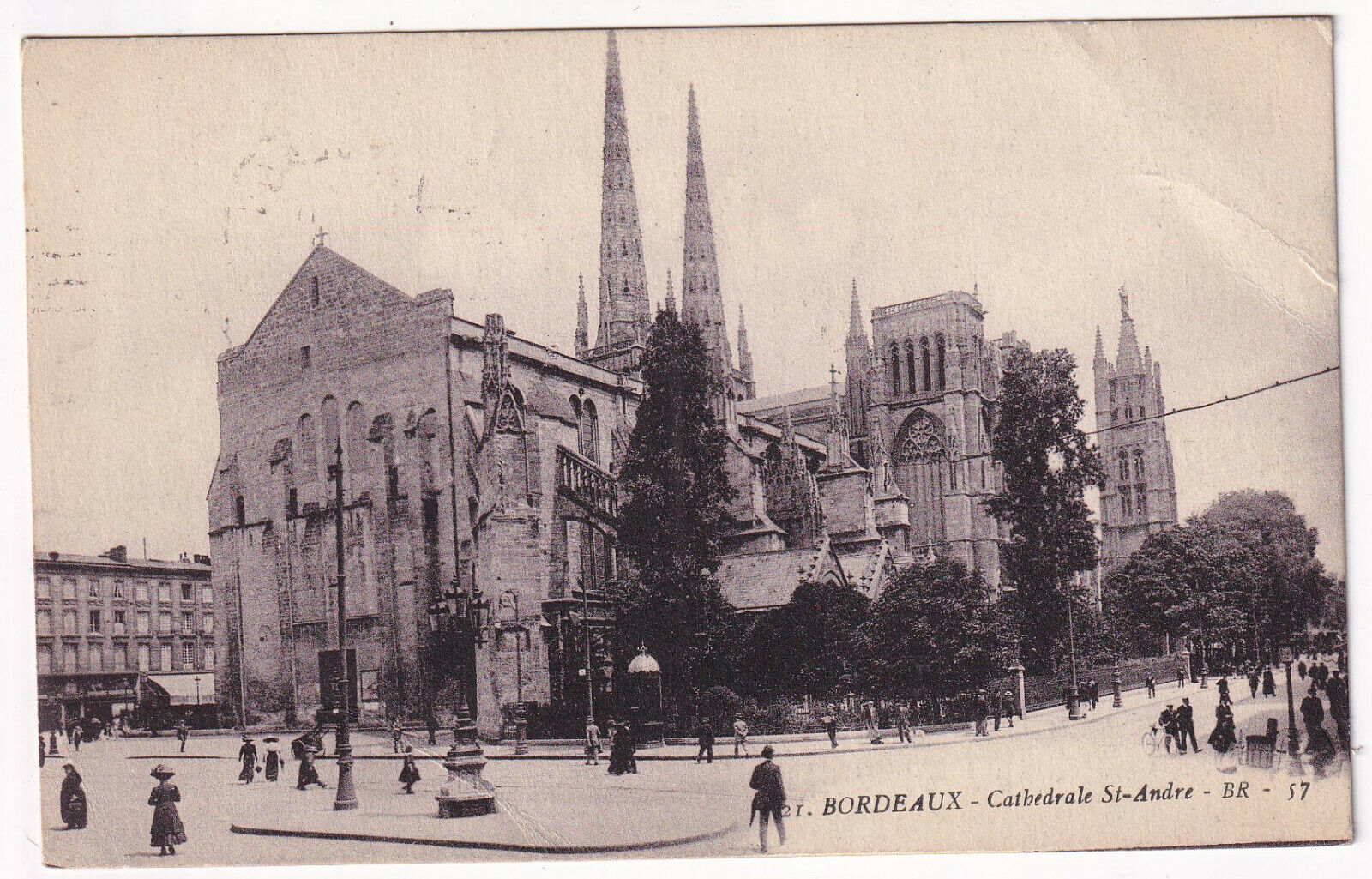 CARTE POSTALE BORDEAUX LA CATHEDRALE ST ANDRE FRANCHISE MILITAIRE 403481099740