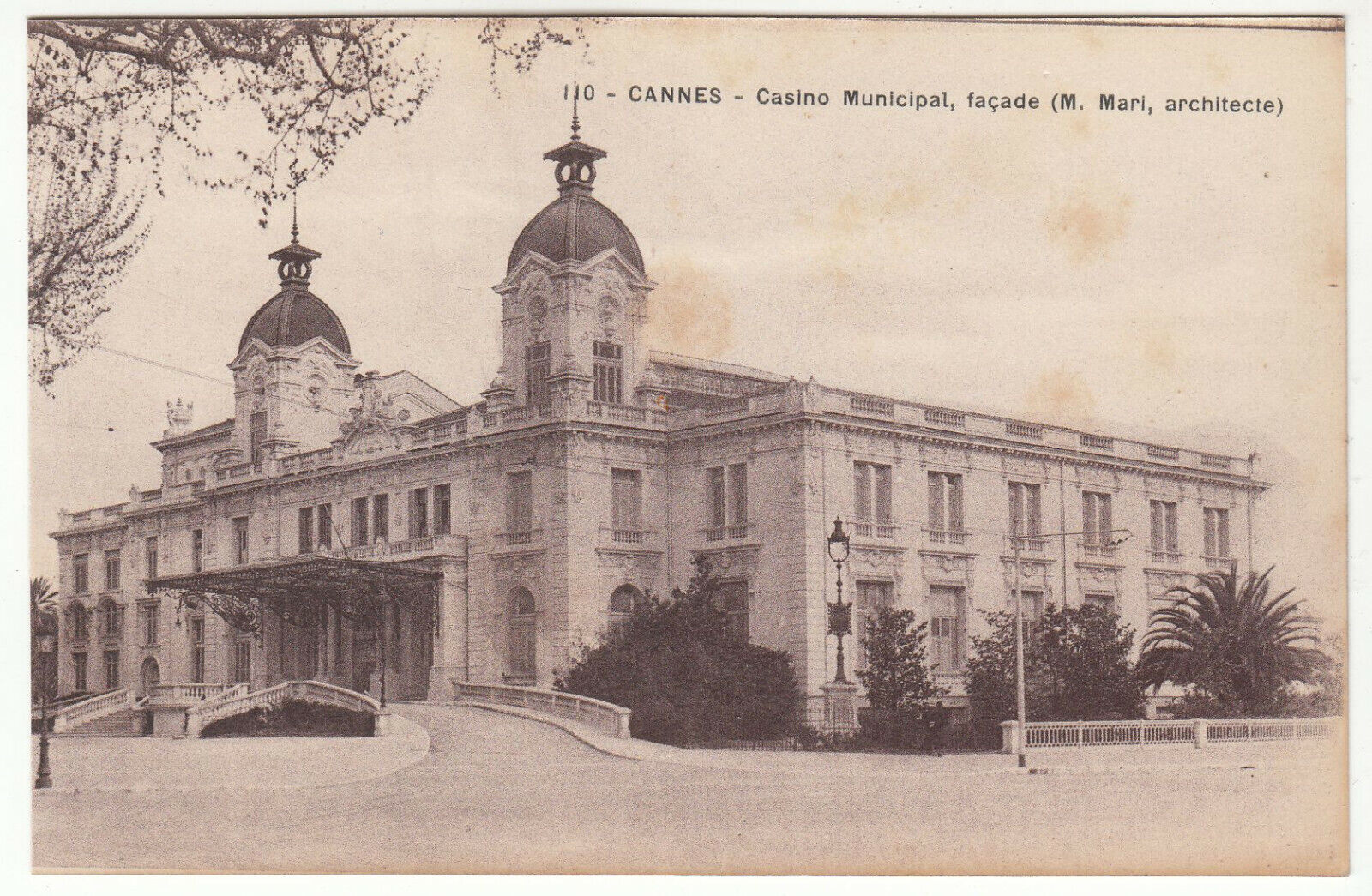 CARTE POSTALE CANNES CASINO MUNICIPAL FACADE 401953833690