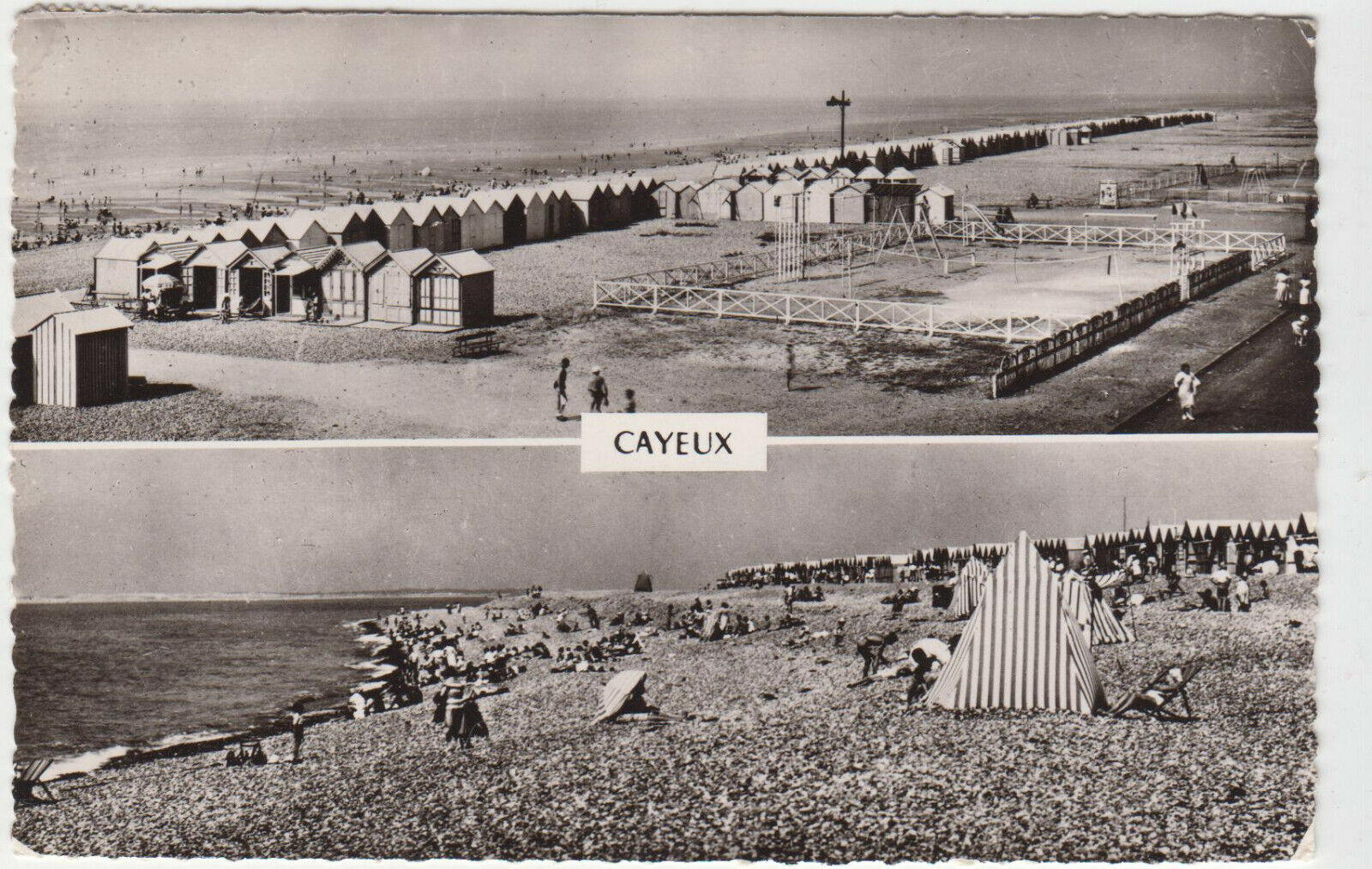 CARTE POSTALE CAYEUX SOMME LA PLAGE A MAREE MONTANTE 123925939840