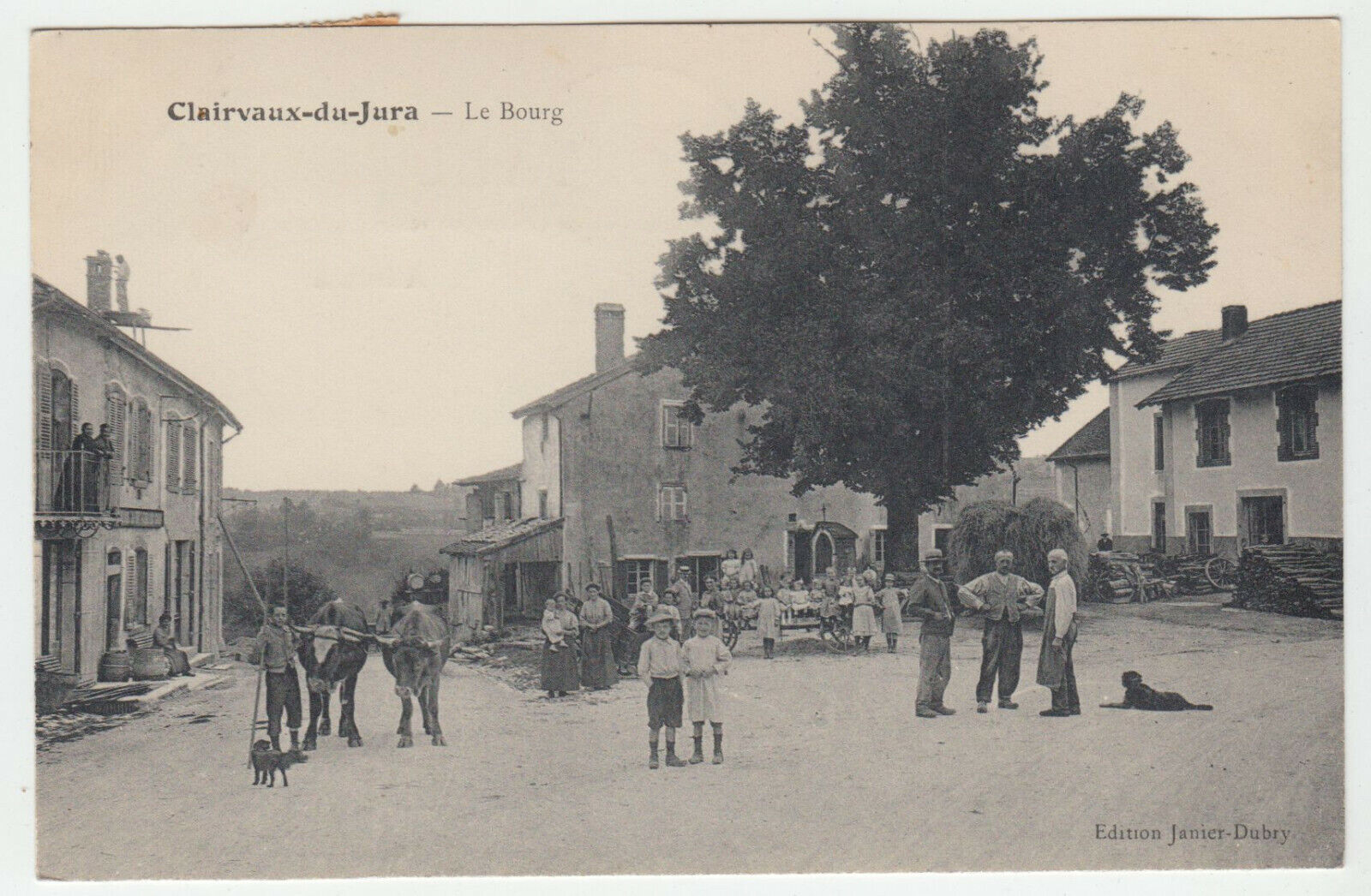 CARTE POSTALE CLAIRVAUX DU JURA LE BOURG 1921 402905771530