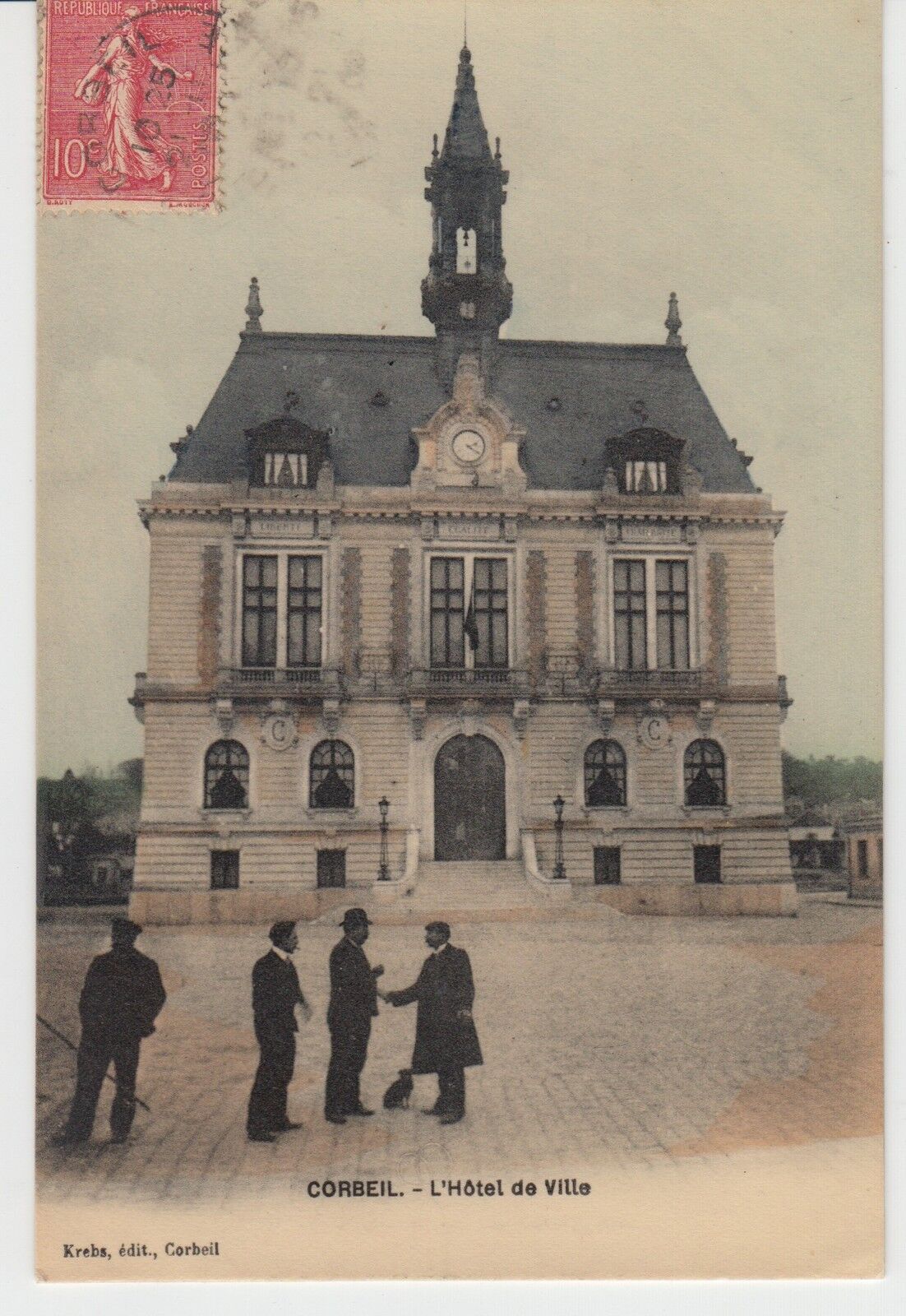 CARTE POSTALE CORBEIL HOTEL DE VILLE 121488132700