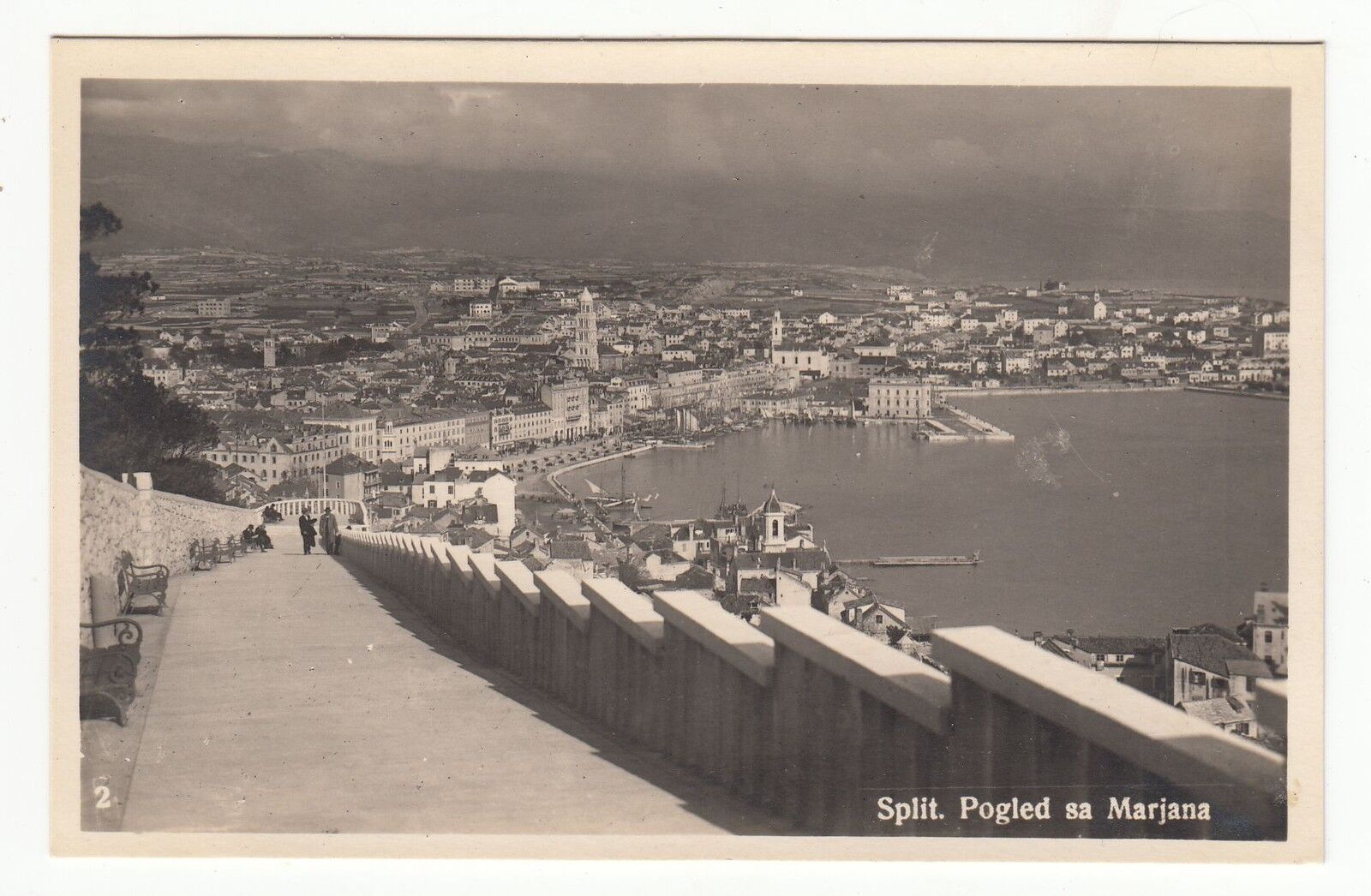 CARTE POSTALE CROATIE SPLIT POGLED SA MARJANA 121922232120