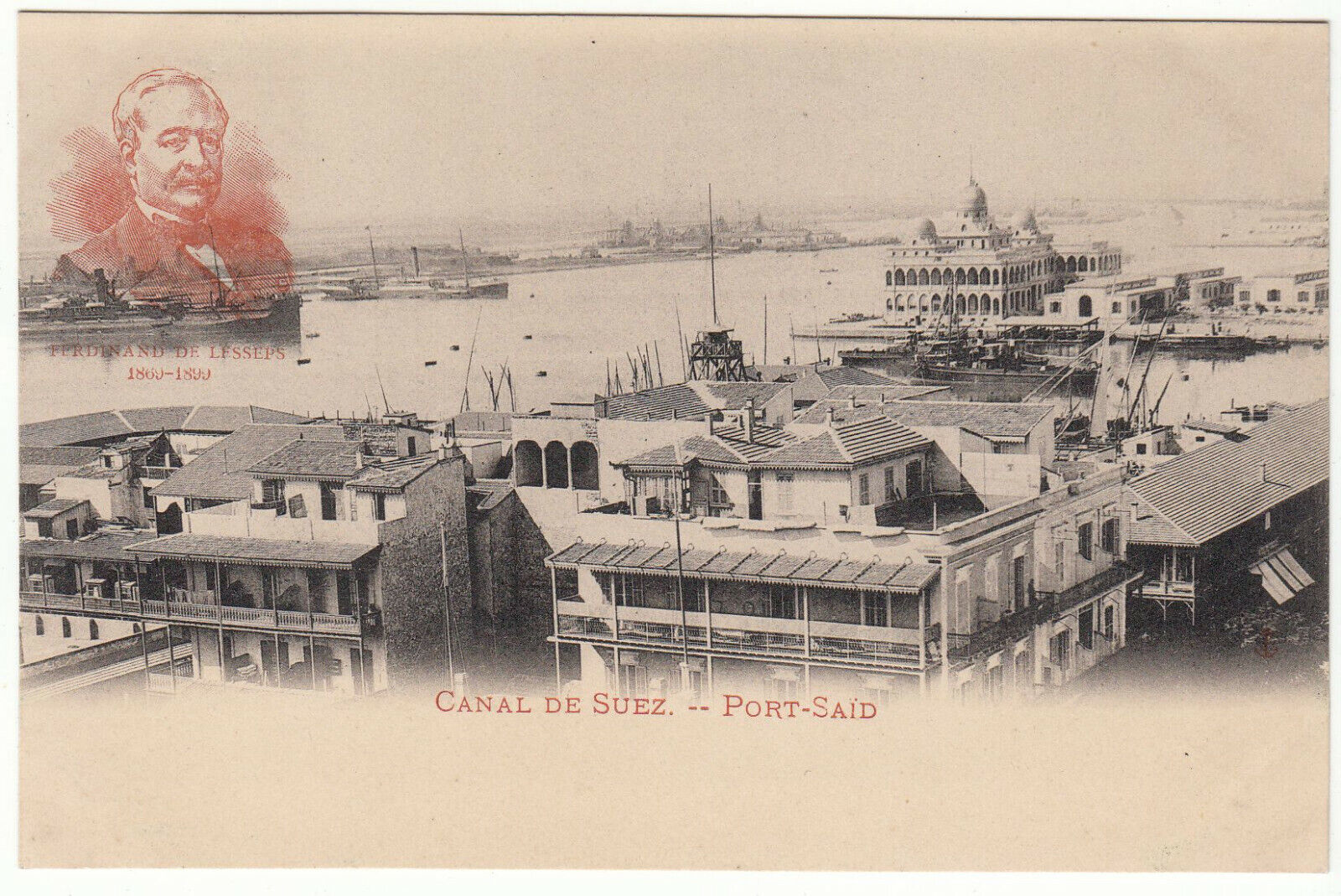 CARTE POSTALE EGYPTE CANAL DE SUEZ PORT SAID 123963309160