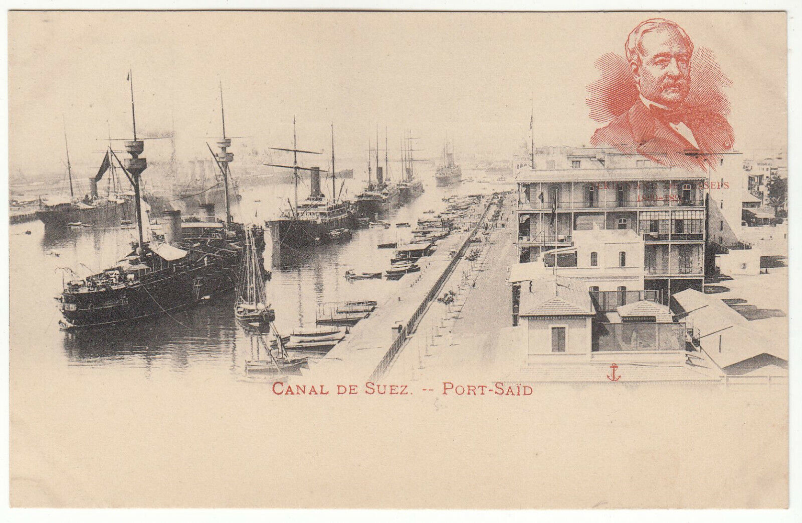 CARTE POSTALE EGYPTE CANAL DE SUEZ PORT SAID 401945861870