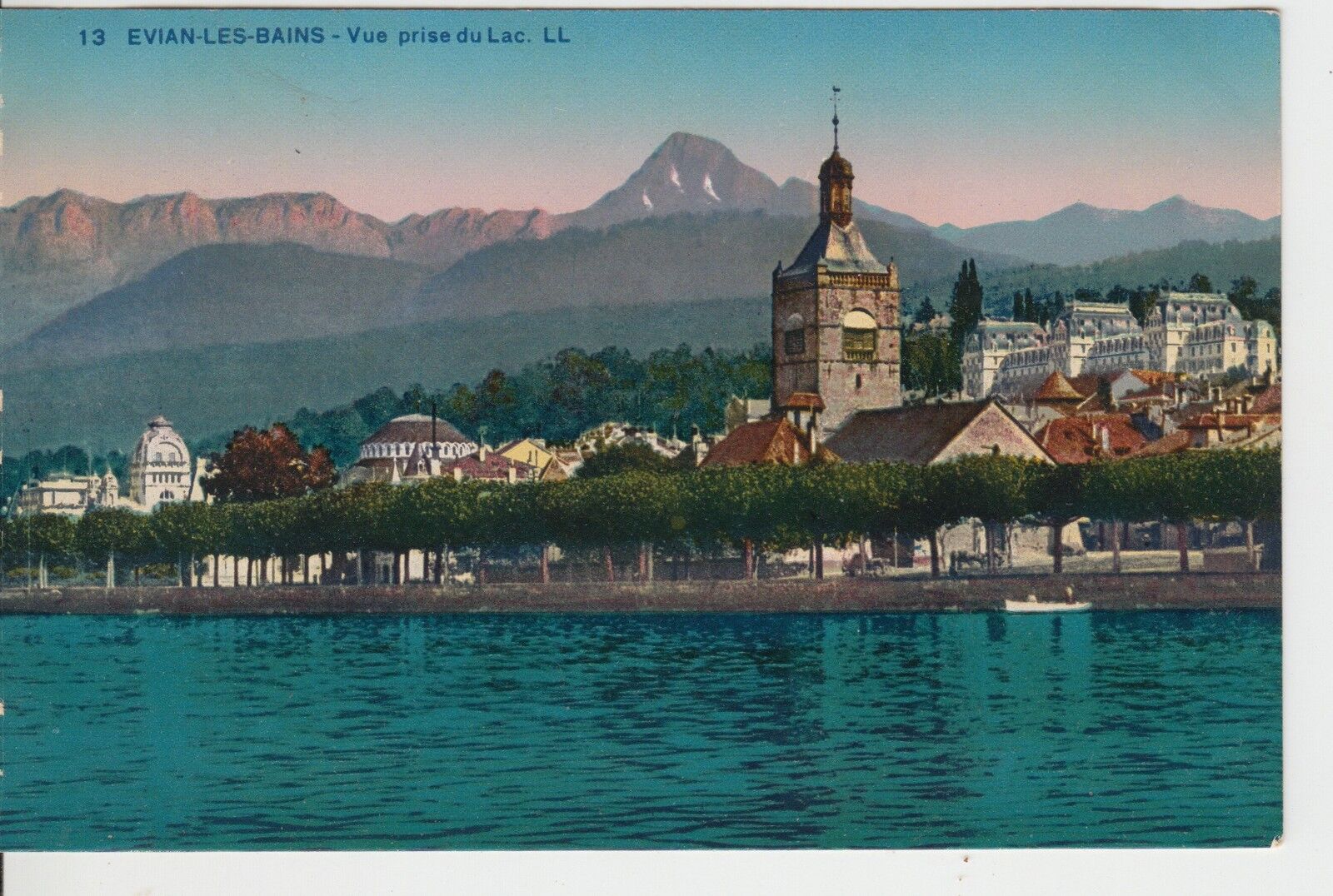 CARTE POSTALE EVIAN LES BAINS VUE PRISE DU LAC 121487307240