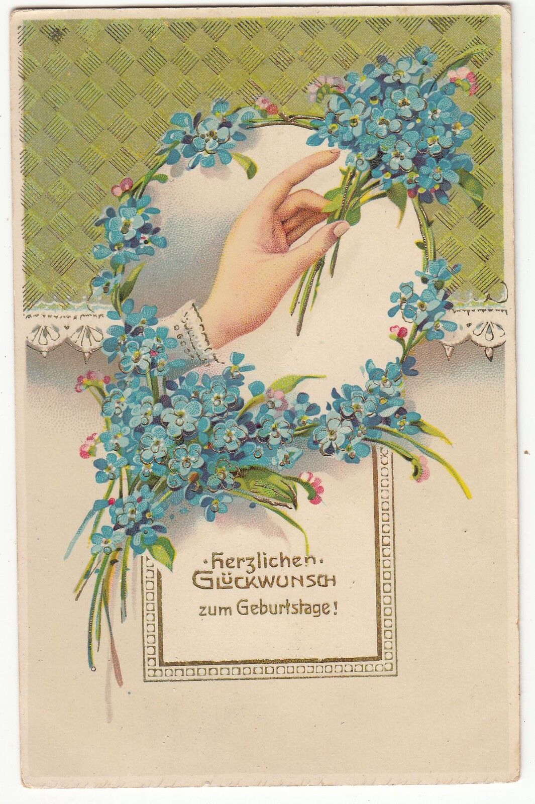 CARTE POSTALE FANTAISIE ALLEMAGNE HERZLICHEN GLUCKWUNSCH ZUM GEBURTSTAGE 401196460320