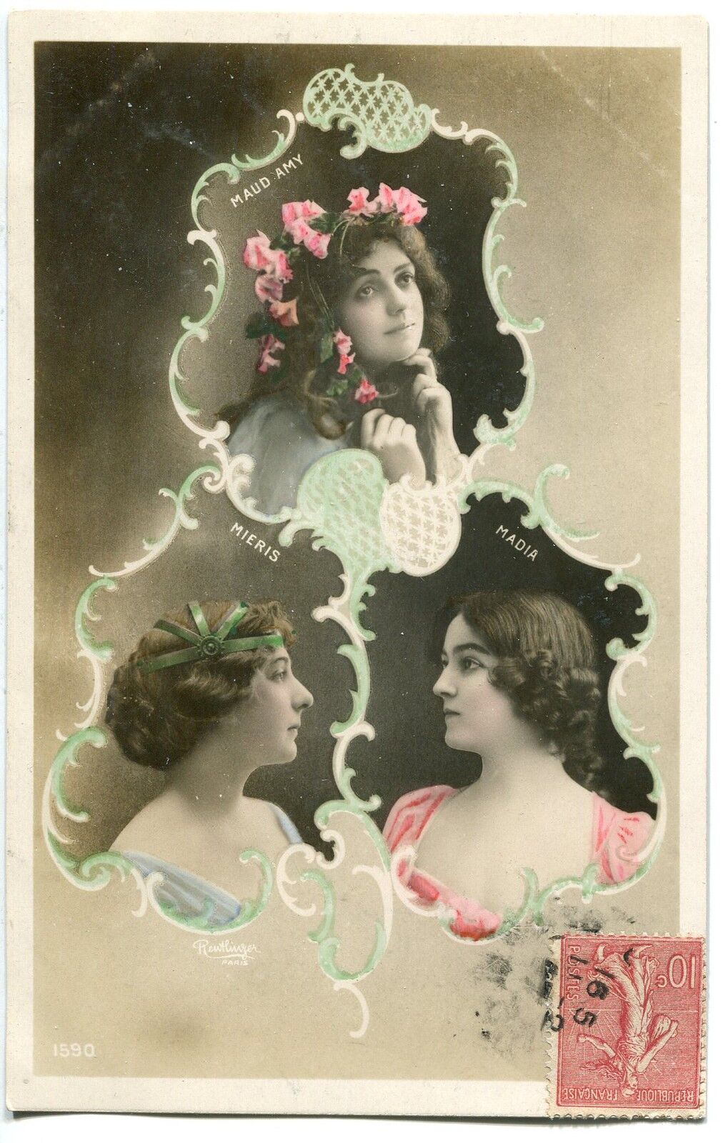 CARTE POSTALE FANTAISIE CELEBRITE MAUD AMY MIERIS MADIA 400807813450