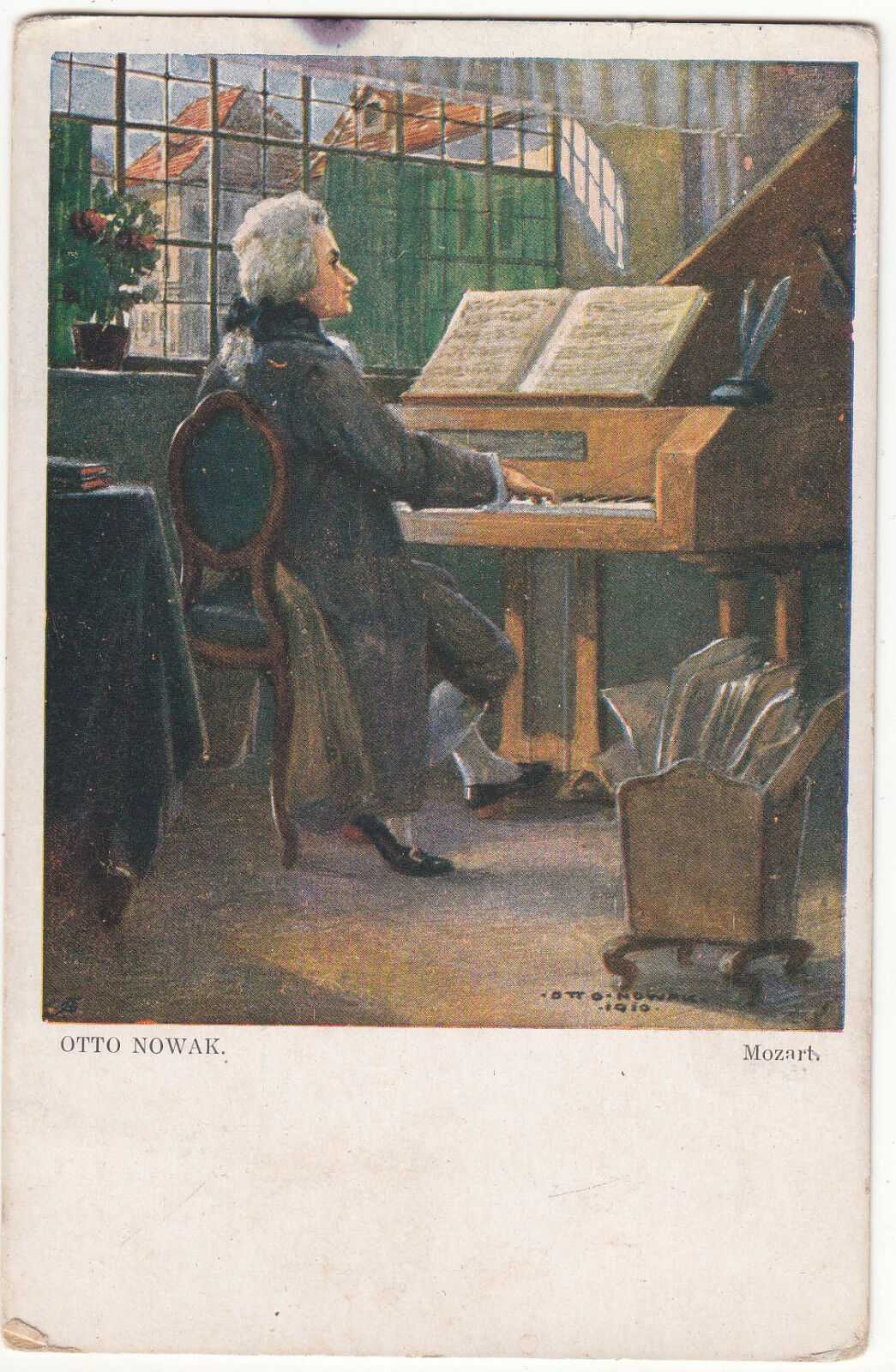 CARTE POSTALE FANTAISIE OTTO NOWAK MOZART 401242142500