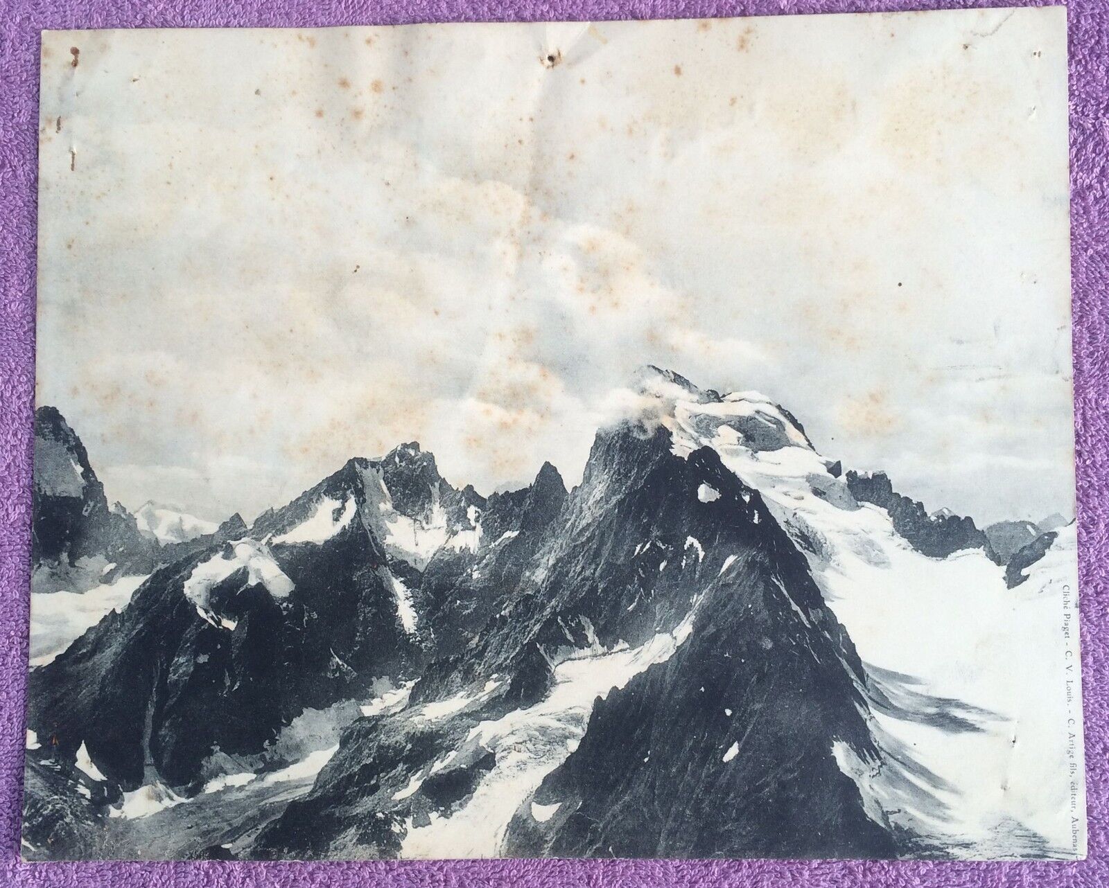 CARTE POSTALE GEANTE LES BARRE DES ECRINS PRISE DU PIC DES AGNEAUX 400704459430