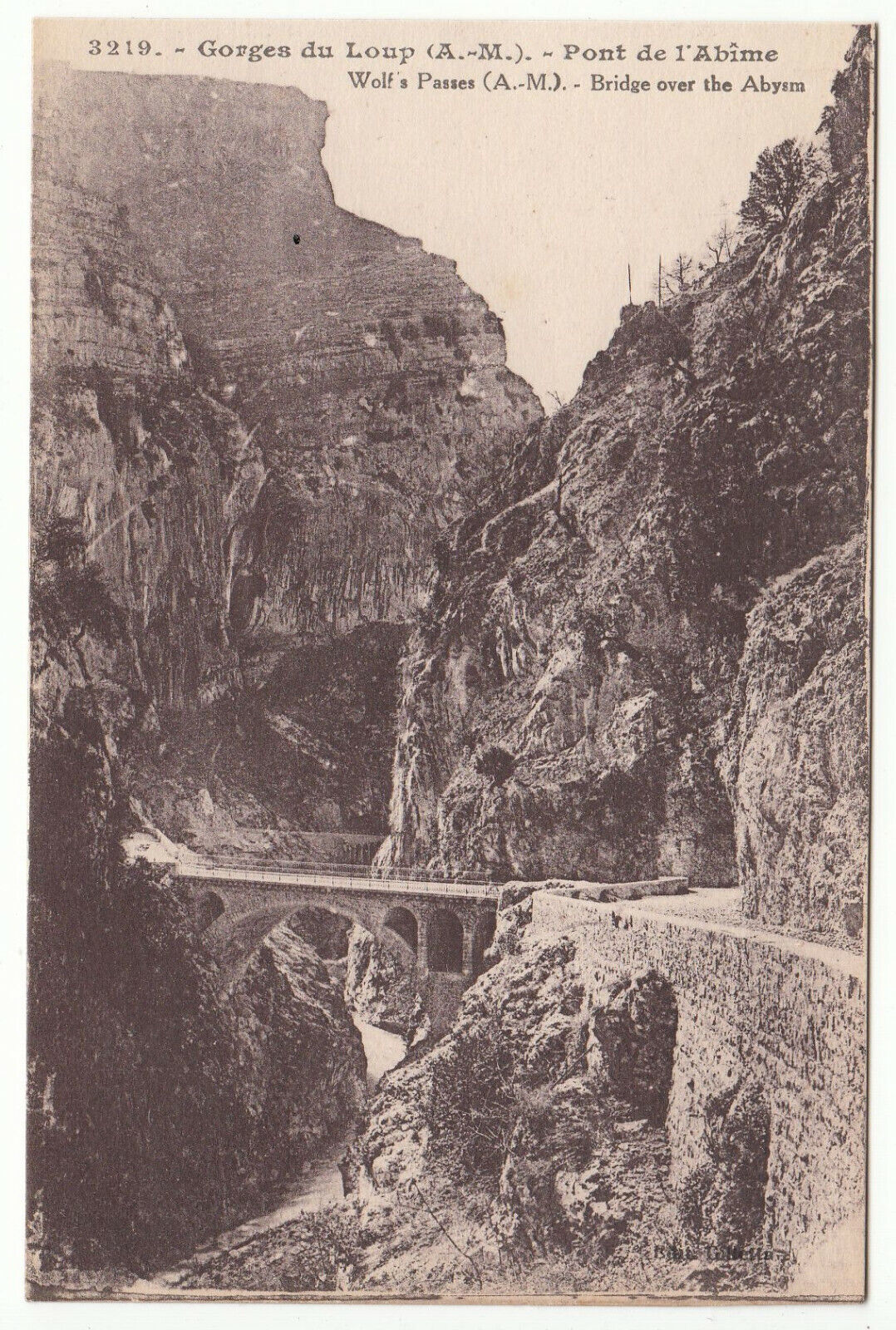 CARTE POSTALE GORGES DU LOUP PONT DE L ABIME 401953747570