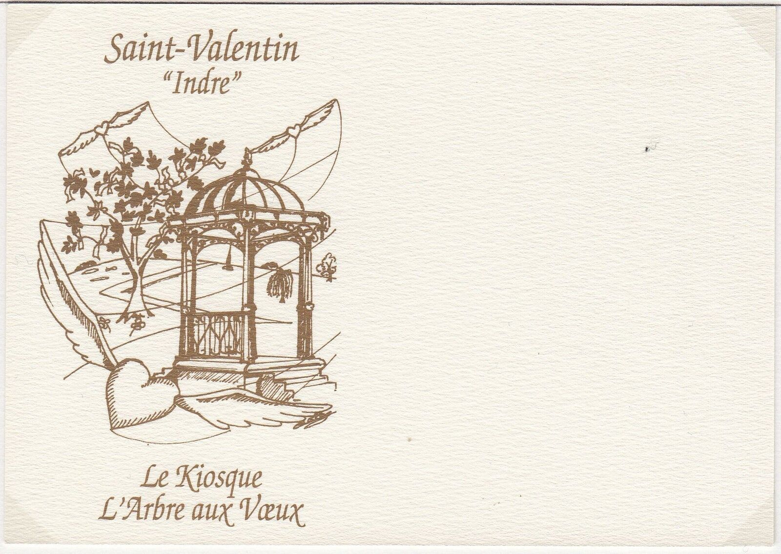 CARTE POSTALE ILLUSTRATEUR VILLAGE DES AMOUREUX KIOSQUE ARBRE AUX VOEUX 121838697450