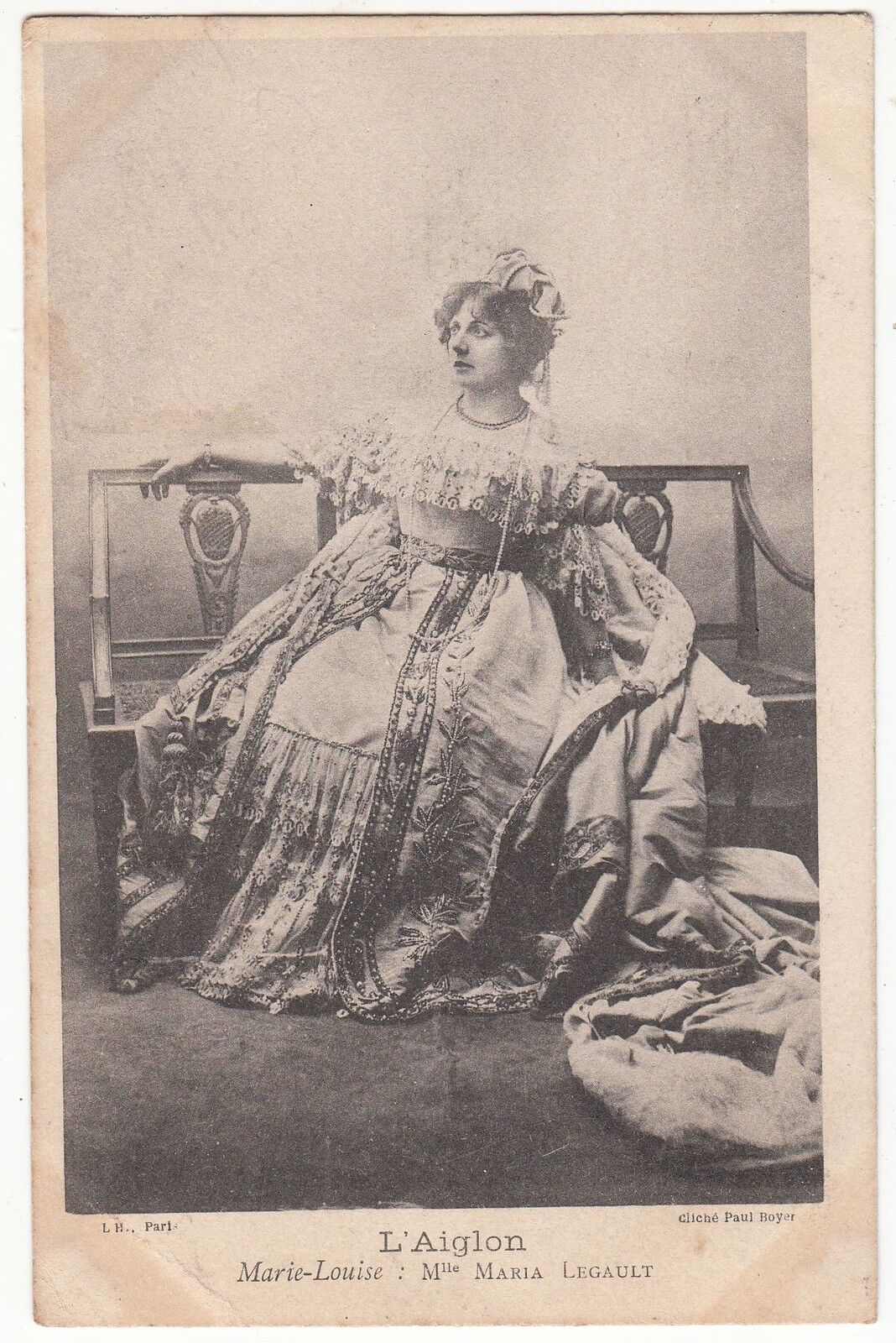 CARTE POSTALE L AIGLON MARIE LOUISE MLLE MARIA LEGAULT 401097602230