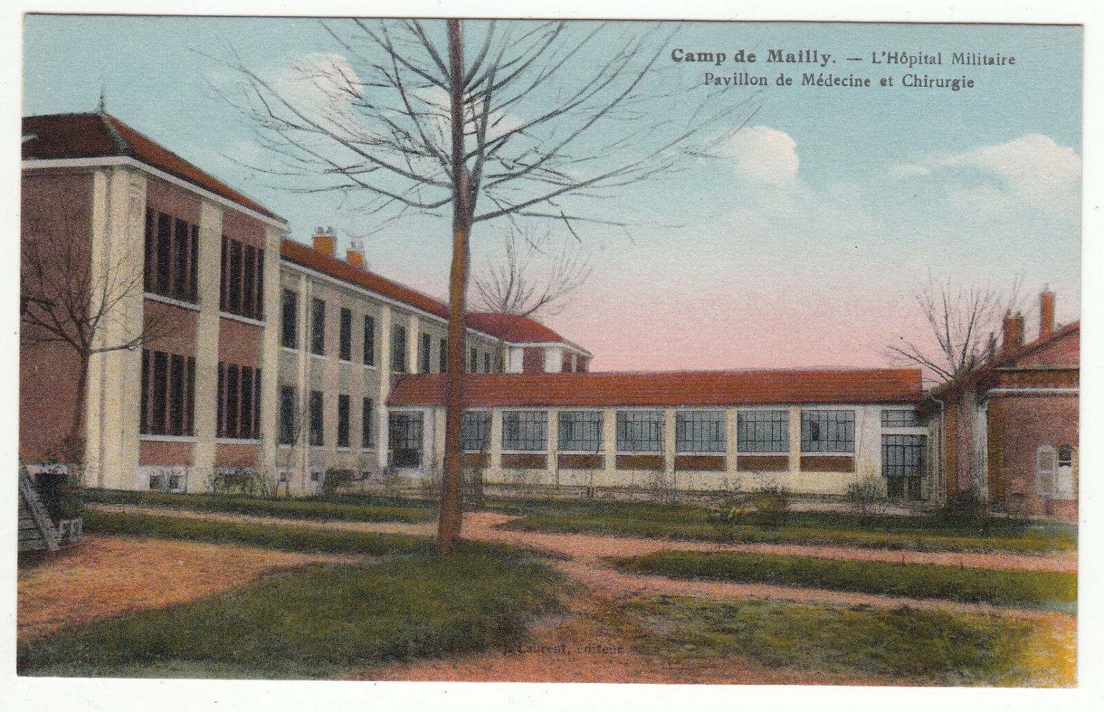 CARTE POSTALE MAILLY LE CAMP L HOPITAL MILITAIRE PAVILLON MEDECINE ET CHIRURGIE 122207293440