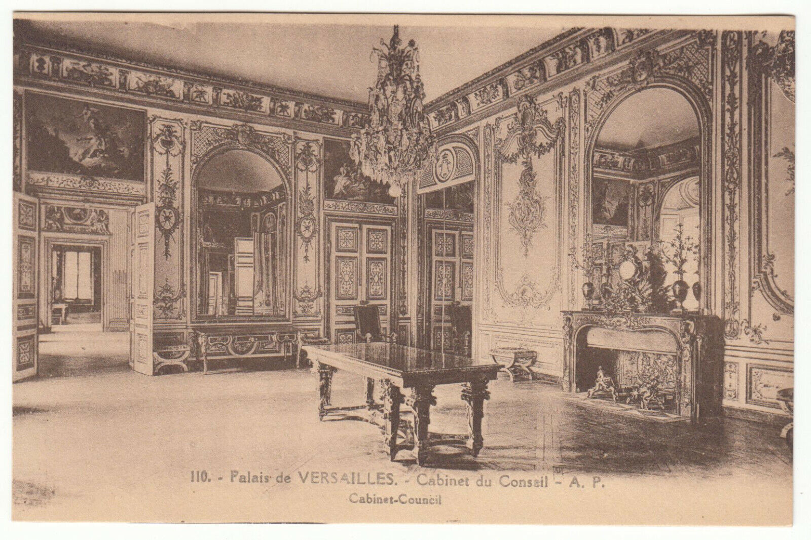 CARTE POSTALE PALAIS DE VERSAILLE CABINET DU CONSEIL 402016790320