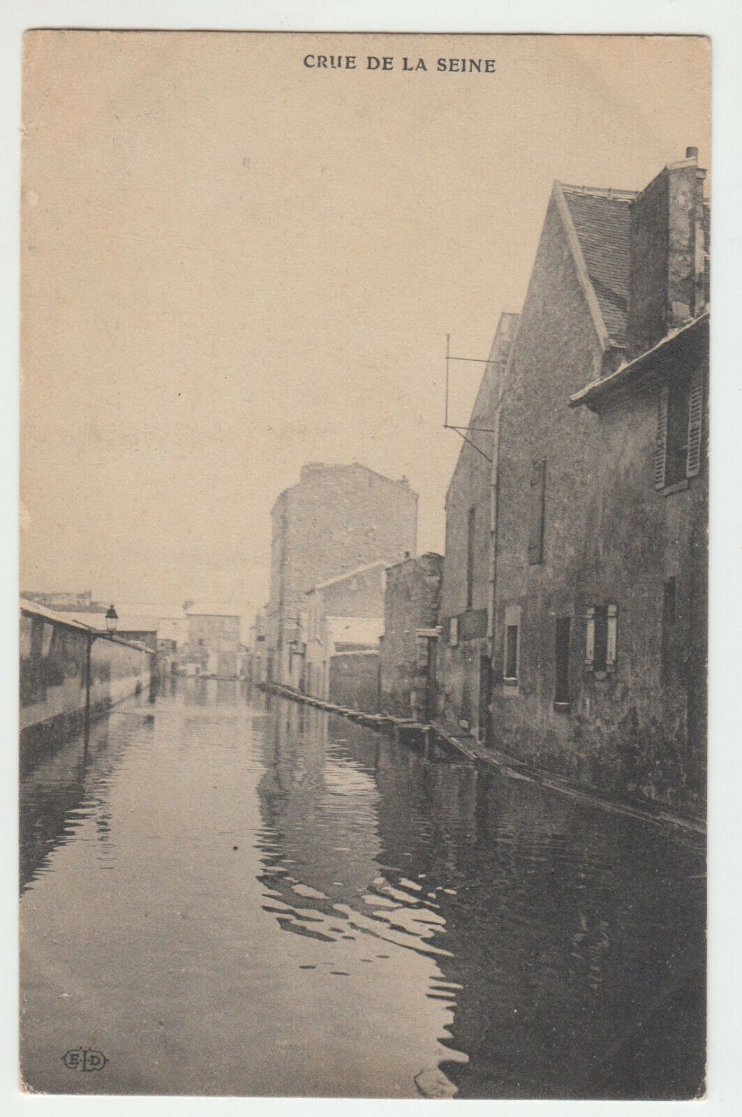 CARTE POSTALE PARIS INNONDATIONS 1910 CRUE DE LA SEINE 402868903640