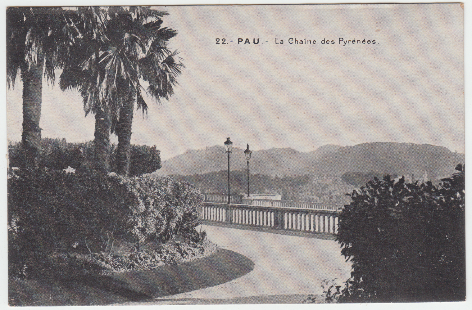 CARTE POSTALE PAU LA CHAINE DES PYRENEES 124651292340