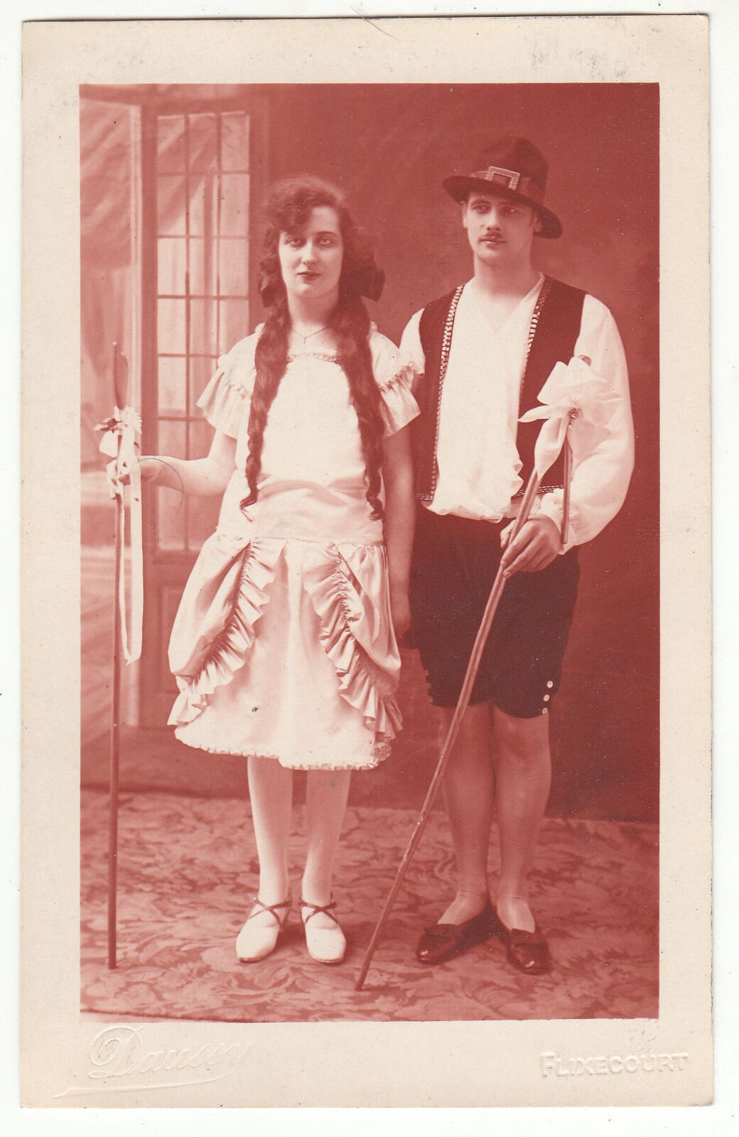 CARTE POSTALE PHOTO COUPLE FOLKLORE 122656607320