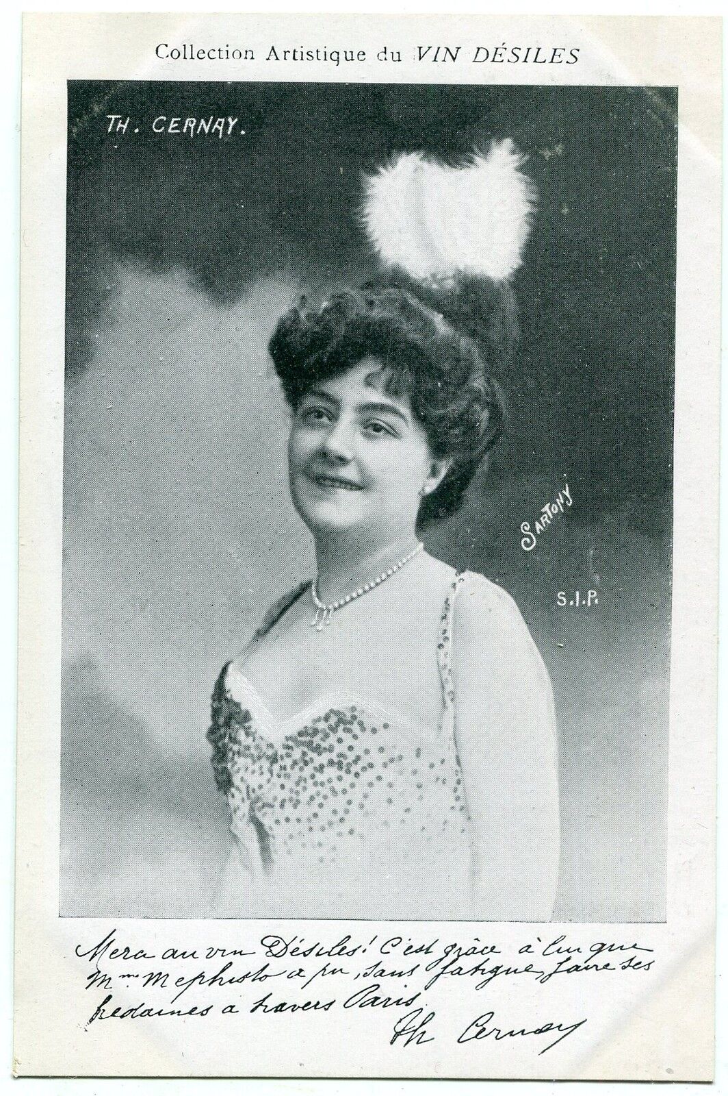 CARTE POSTALE PHOTO PERSONNALITE TH CERNAY 400810297550