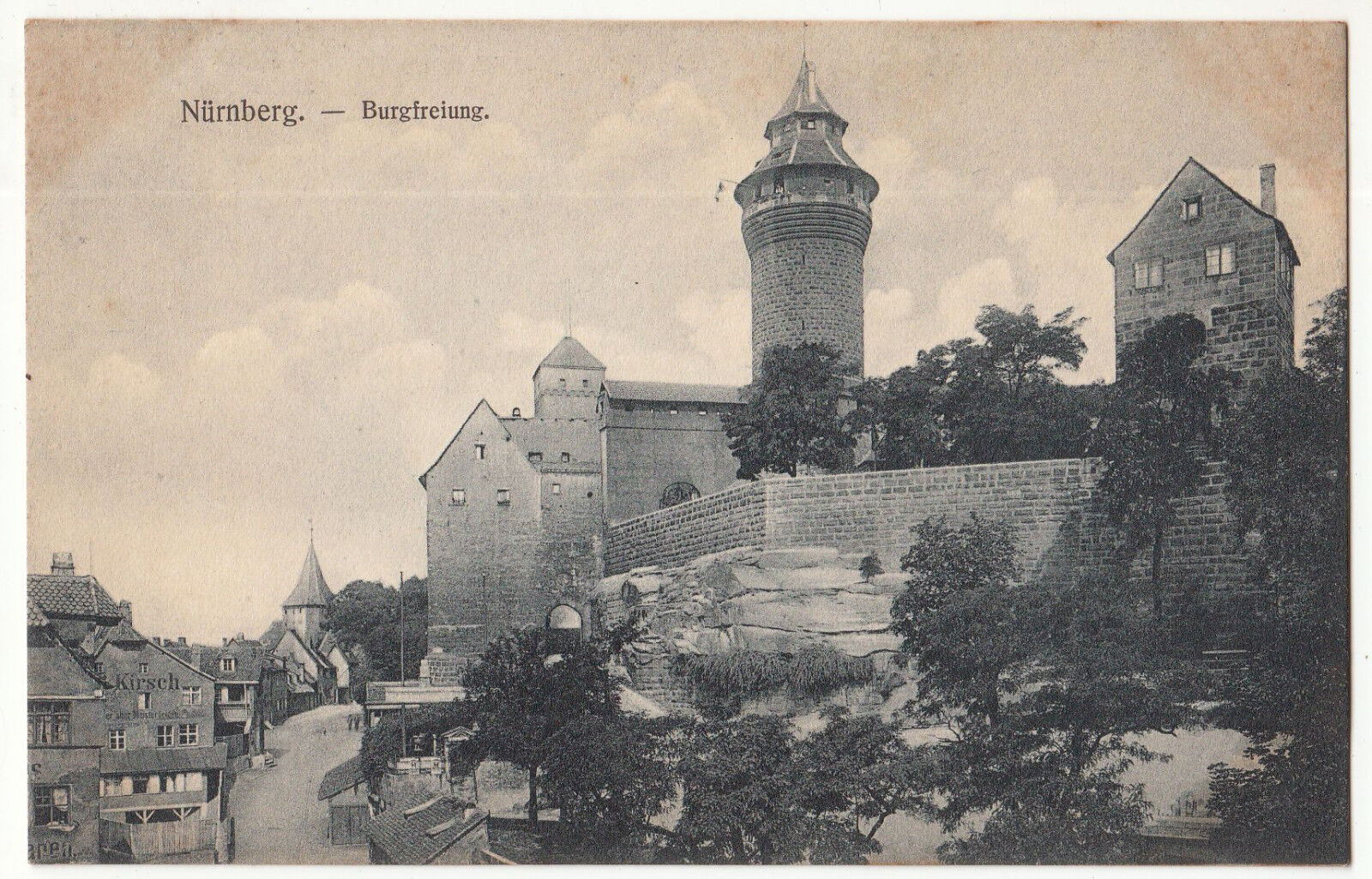 CARTE POSTALE POFTKARTE ALLEMAGNE NURNBERG BURGFREIUNG 123475859630