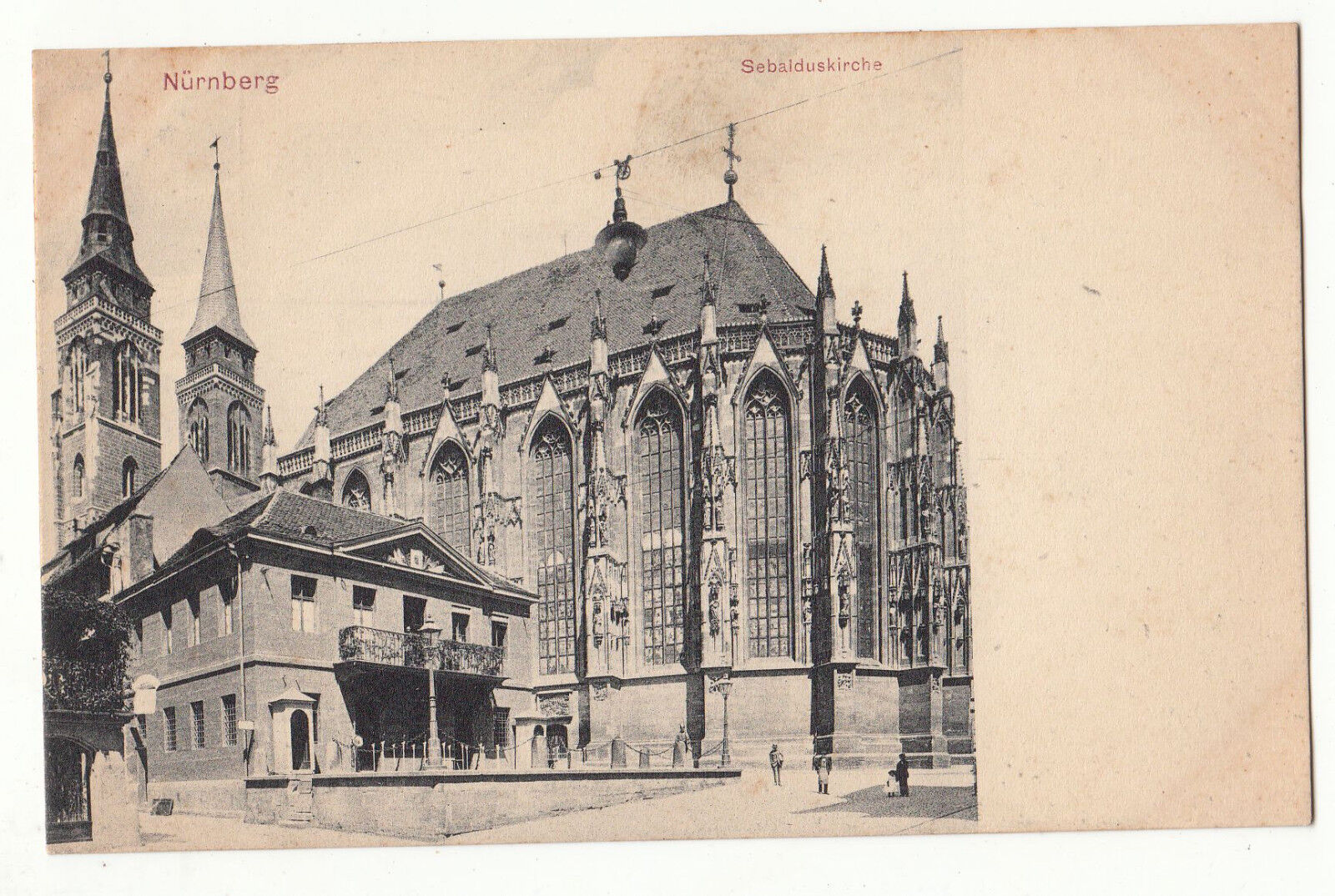 CARTE POSTALE POFTKARTE ALLEMAGNE NURNBERG SEBALDUSKIRCHE 401630794470