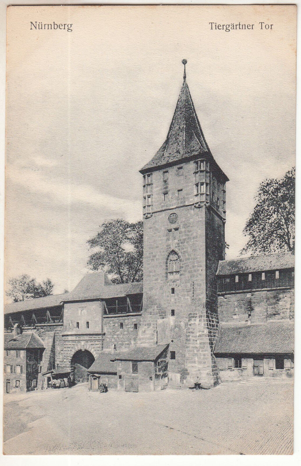 CARTE POSTALE POFTKARTE ALLEMAGNE NURNBERG TIERGARTNER TOR 123475859650