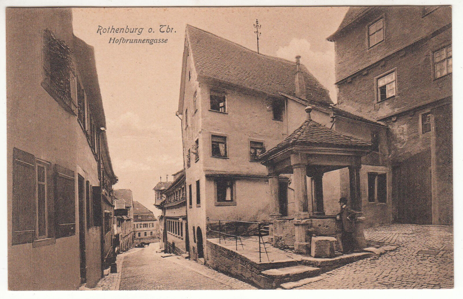 CARTE POSTALE POFTKARTE ALLEMAGNE ROTHENBURG O D TBR HOFBRUNNENGASSE 401622970450