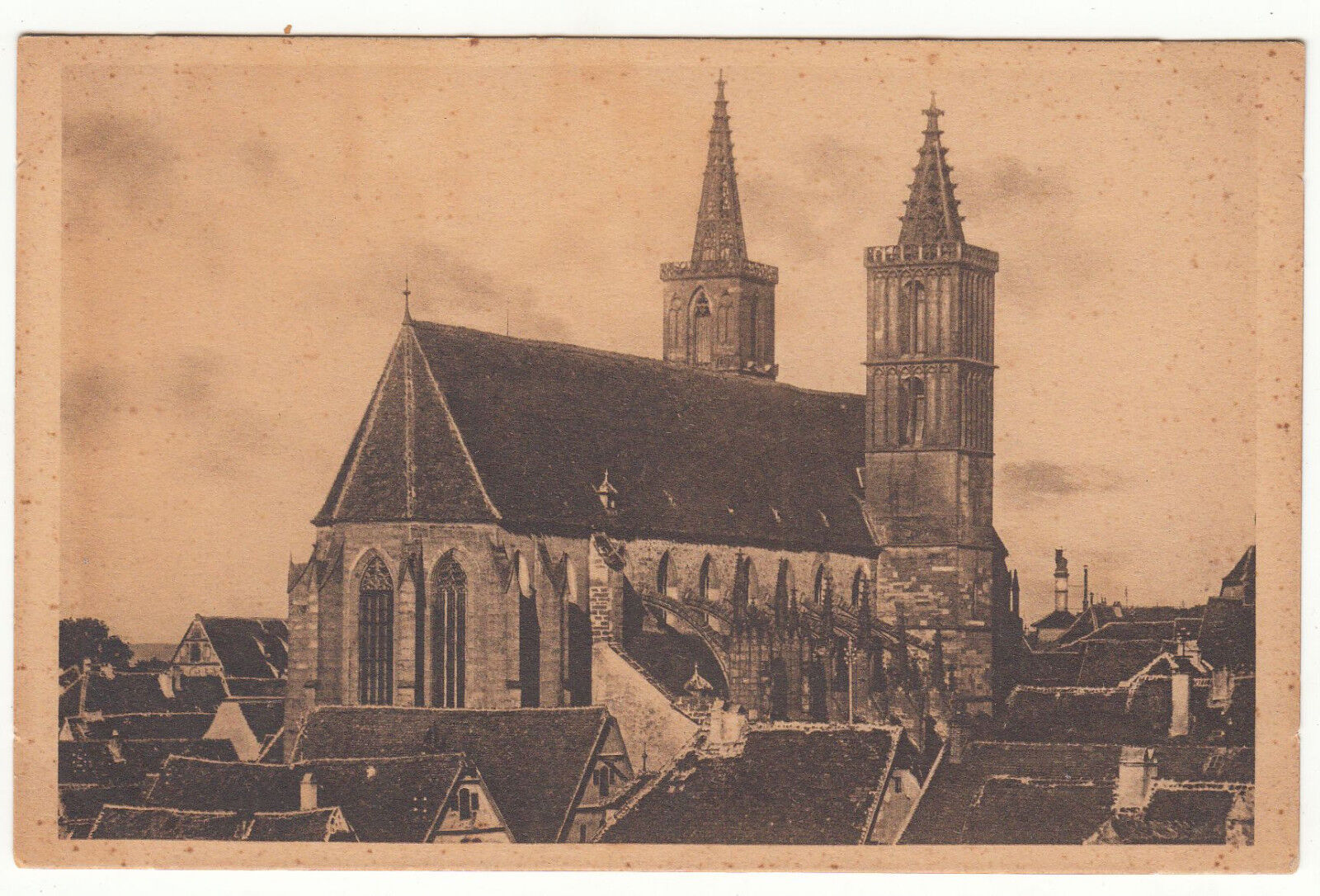 CARTE POSTALE POFTKARTE ALLEMAGNE ROTHENBURG O T JACOBSKIRCHE 123448058910