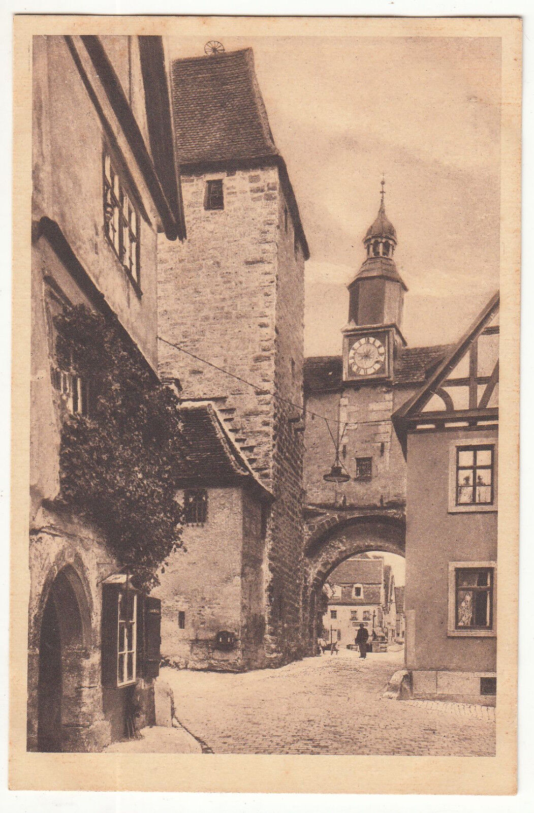 CARTE POSTALE POFTKARTE ALLEMAGNE ROTHENBURG O T MARKUSTURM MIT HAFENGASSE 401622970440