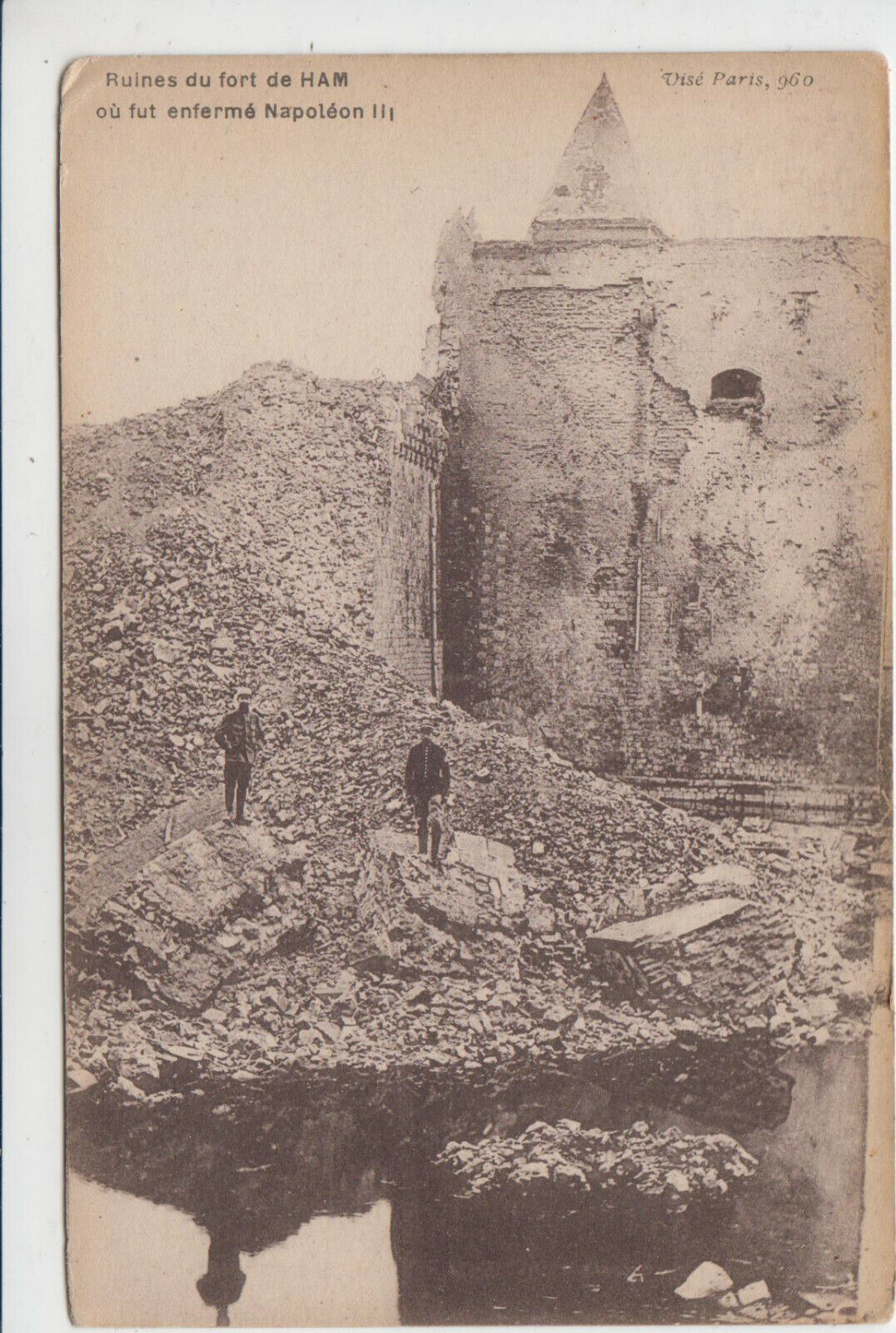 CARTE POSTALE RUINES DU FORT DE HAM OU FUT ENFERME NAPOLEON III 123916801250