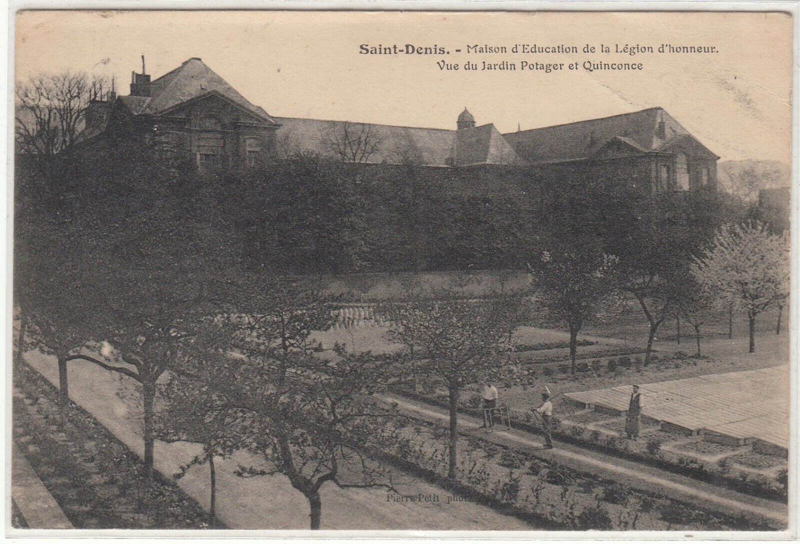 CARTE POSTALE SAINT DENIS MAISON EDUCATION LEGION D HONNEUR JARDIN POTAGER 401941346600