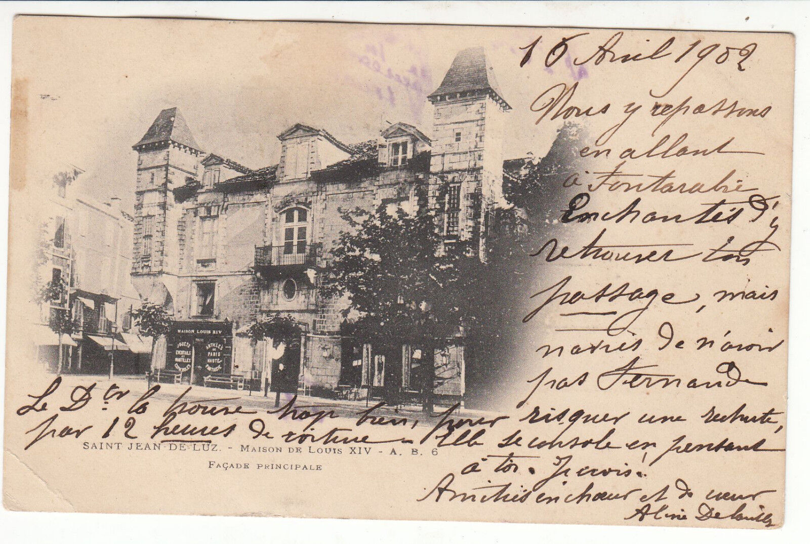 CARTE POSTALE SAINT JEAN DE LUZ MAISON DE LOUIS XIV 122358593530