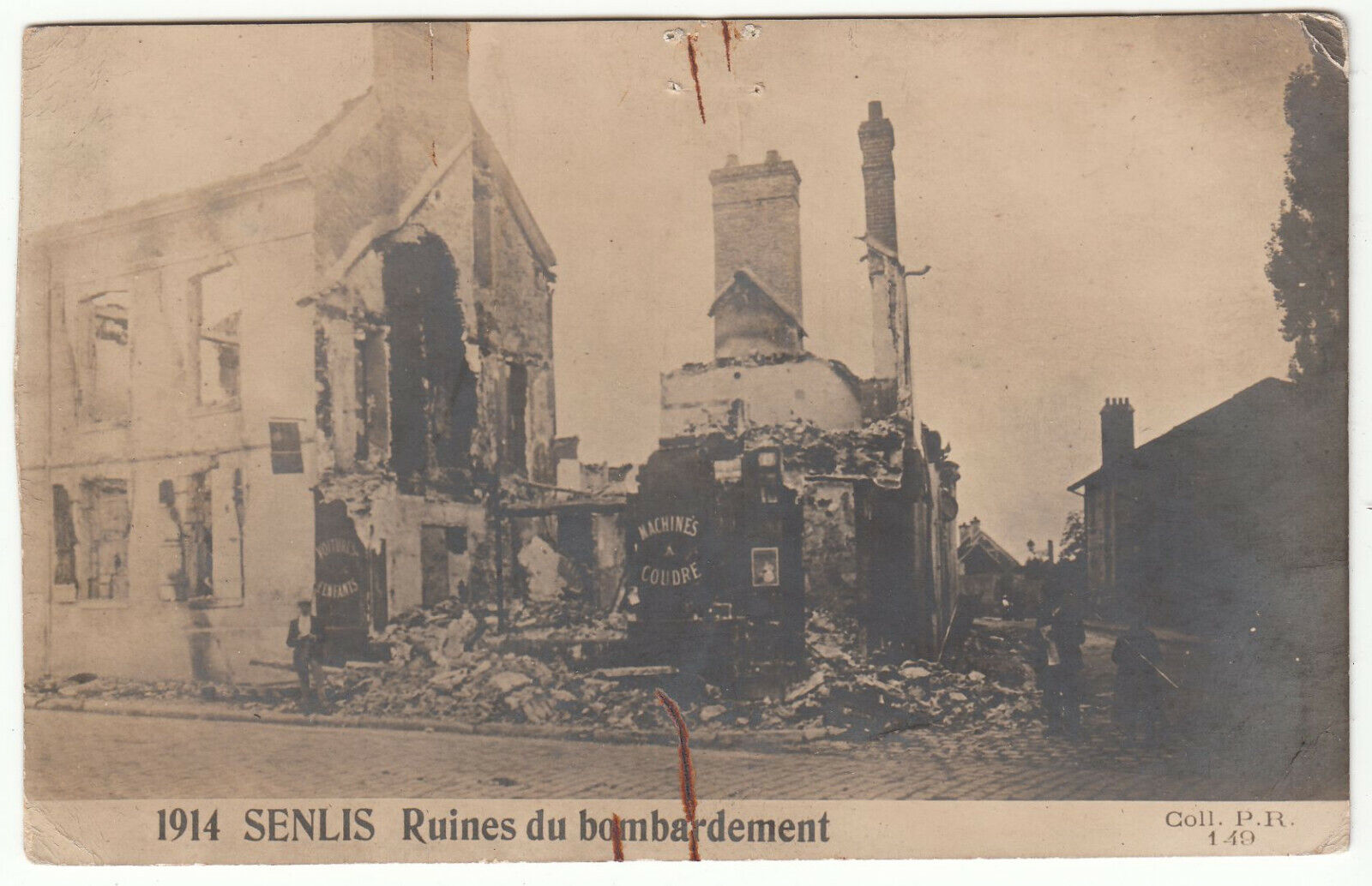 CARTE POSTALE SENLIS RUINES DU BOMBARDEMENT 401962827200