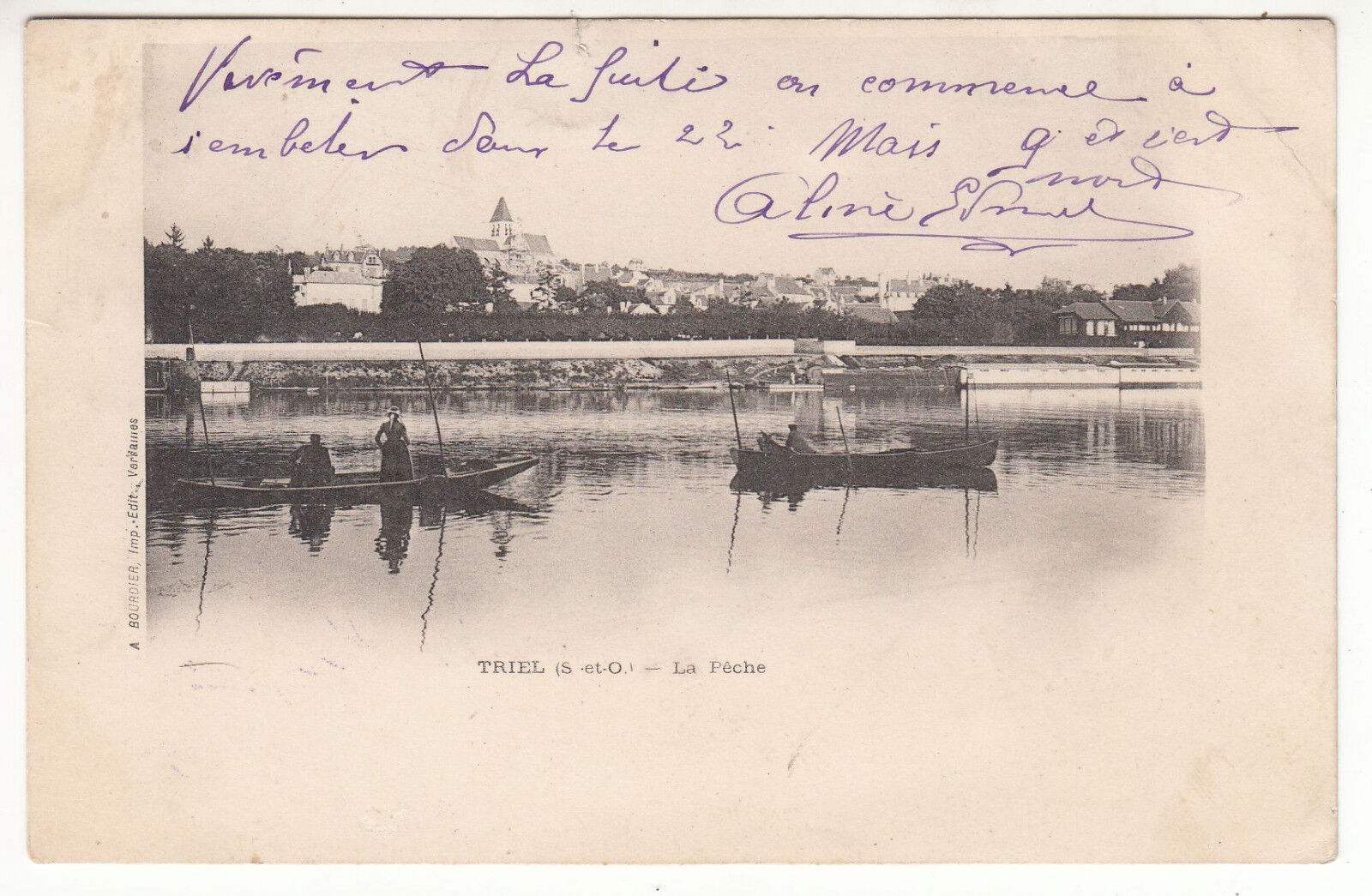 CARTE POSTALE TRIEL LA PECHE 122902713280