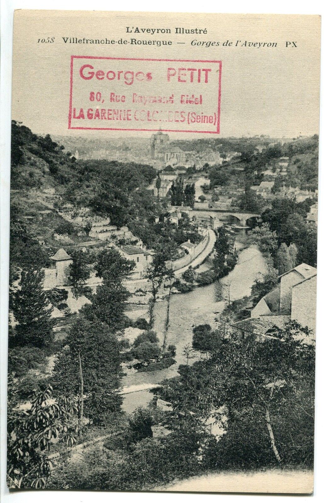 CARTE POSTALE VILLEFRANCHE DE ROUERGUE GORGES DE L AVEYRON 400785067740