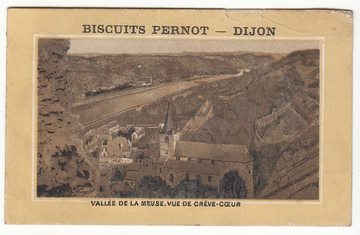 CHROMO BISCUITS PERNOT DIJON VALLEE DE LA MEUSE VUE DE CREVE COEUR 124017842450