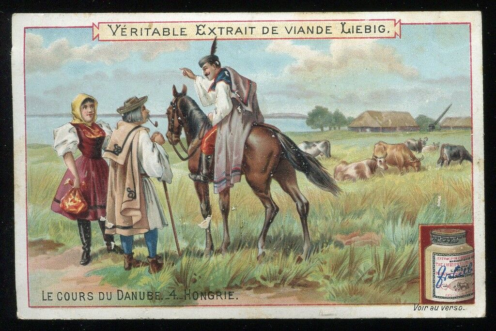 CHROMO LIEBIG LE COURS DU DANUDE 4  HONGRIE  1899