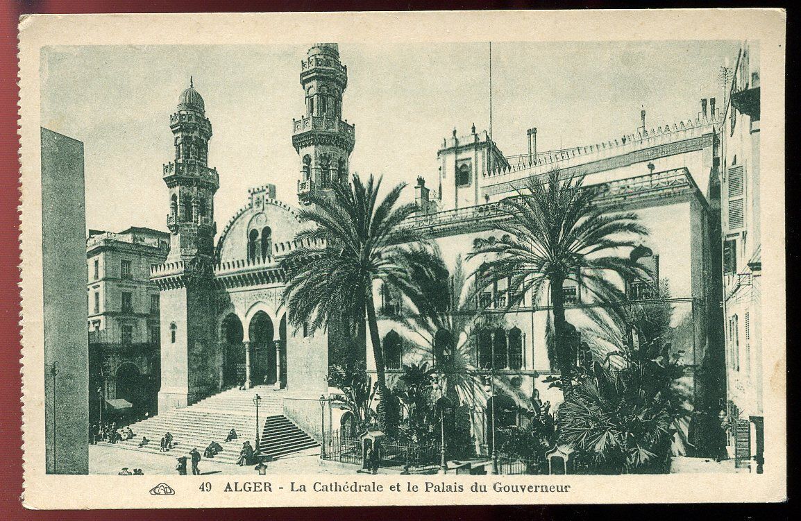 CPA ALGER LA CATHEDRALE ET LE PALAIS DU GOUVERNEUR N49 AFRIQUE 110770751320